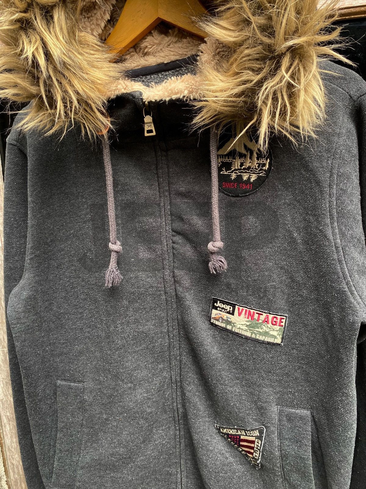 If Six Was Nine × Japanese Brand × Le Grande Bleu (L.G.B.) Jeep Fur zip Hoodie Ifsixwasnine lgb Style Size US M / EU 48-50 / 2 - 3 Thumbnail