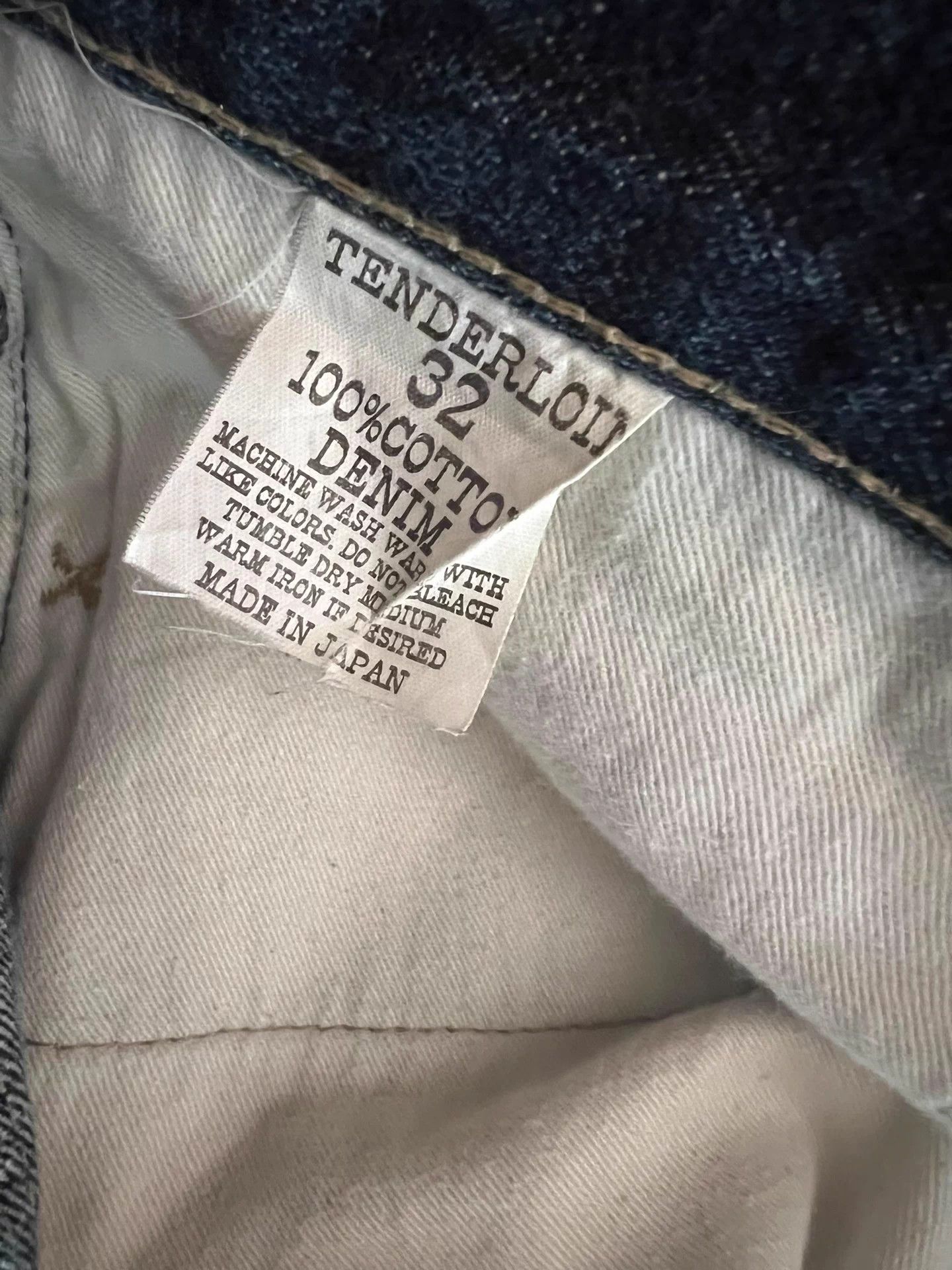 Tenderloin Tenderloin K7 Era Raw Denim Heavy Straight Fit Jeans Size US 32 / EU 48 - 8 Thumbnail