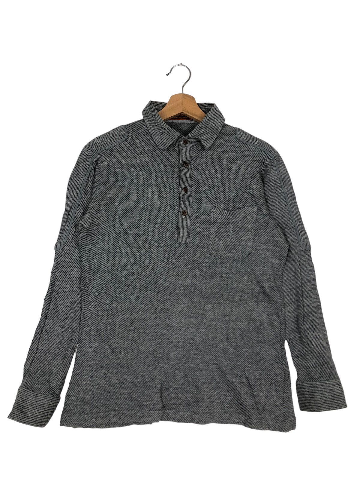 Yves Saint Laurent 🔥Long Sleeve Collar Sweatshirt Knit Size US M / EU 48-50 / 2 - 1 Thumbnail