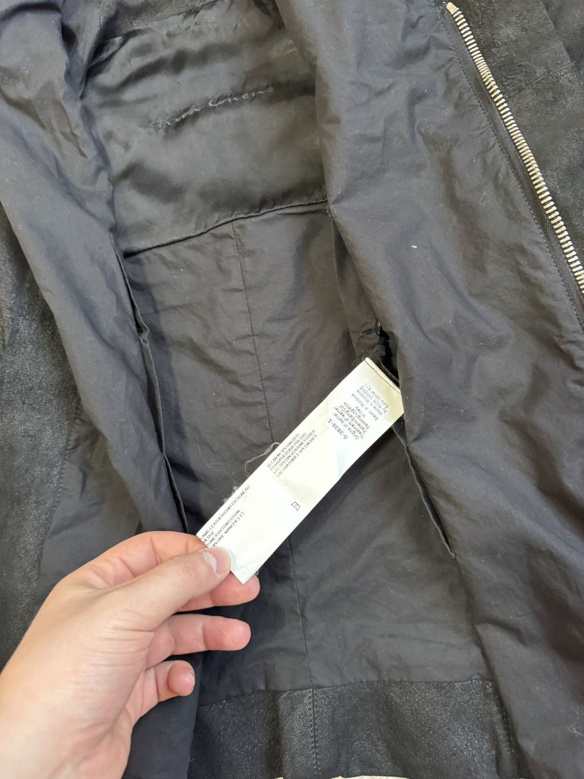 Rick Owens SOLD!Rick Owen’s FW13 Lamb Leather Jacket Size S / US 4 / IT 40 - 9 Thumbnail