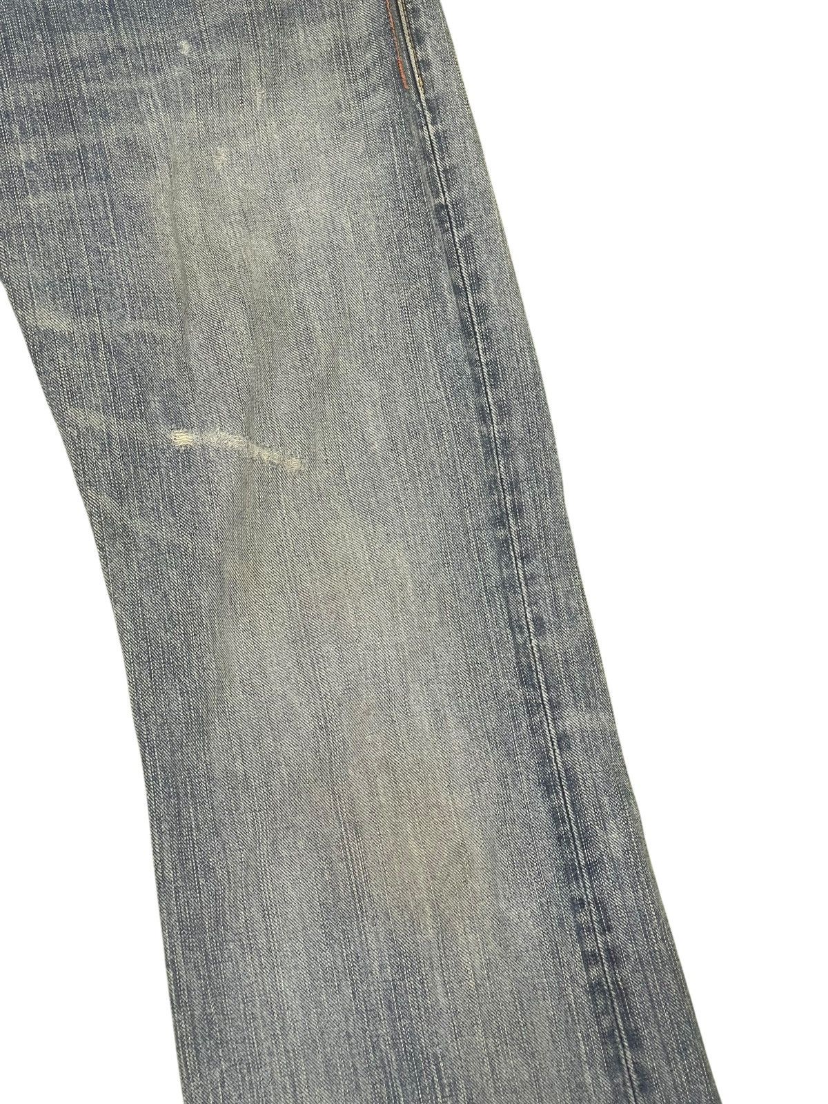Le Grande Bleu (L.G.B.) Flare Jeans Edwin Japan Faded Distress Boot Cut 2🟦5 Size US 32 / EU 48 - 7 Thumbnail