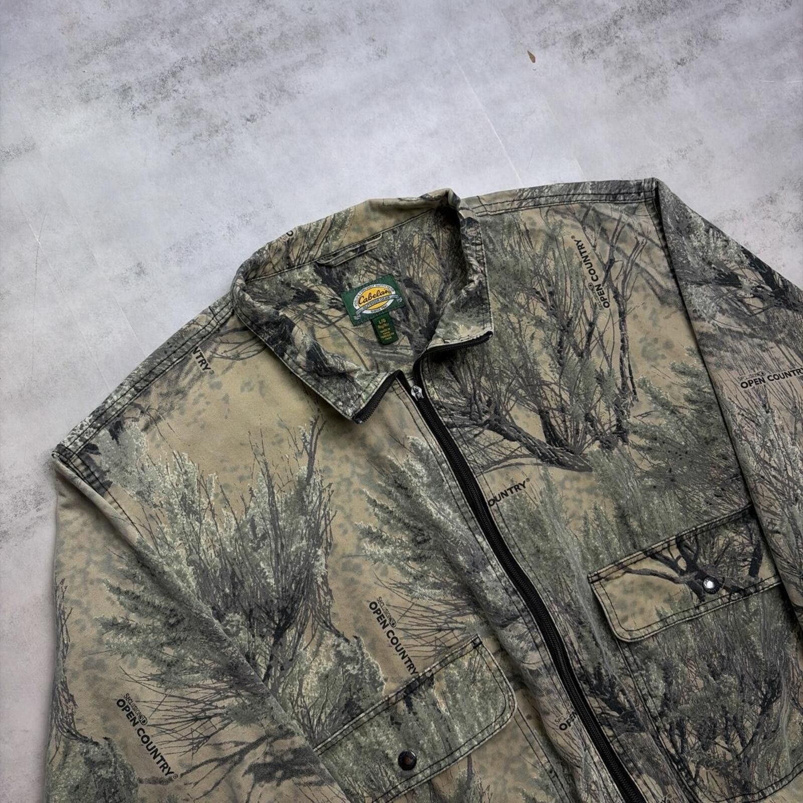 Cabelas Vintage Camo Cabela’s Realtree Grunge Bomber Jacket Size US L / EU 52-54 / 3 - 5 Thumbnail
