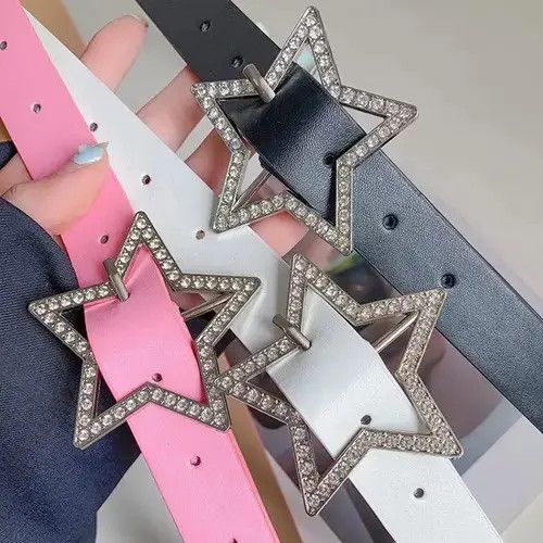 Other 105cm Star Buckle Belt Size ONE SIZE - 4 Thumbnail