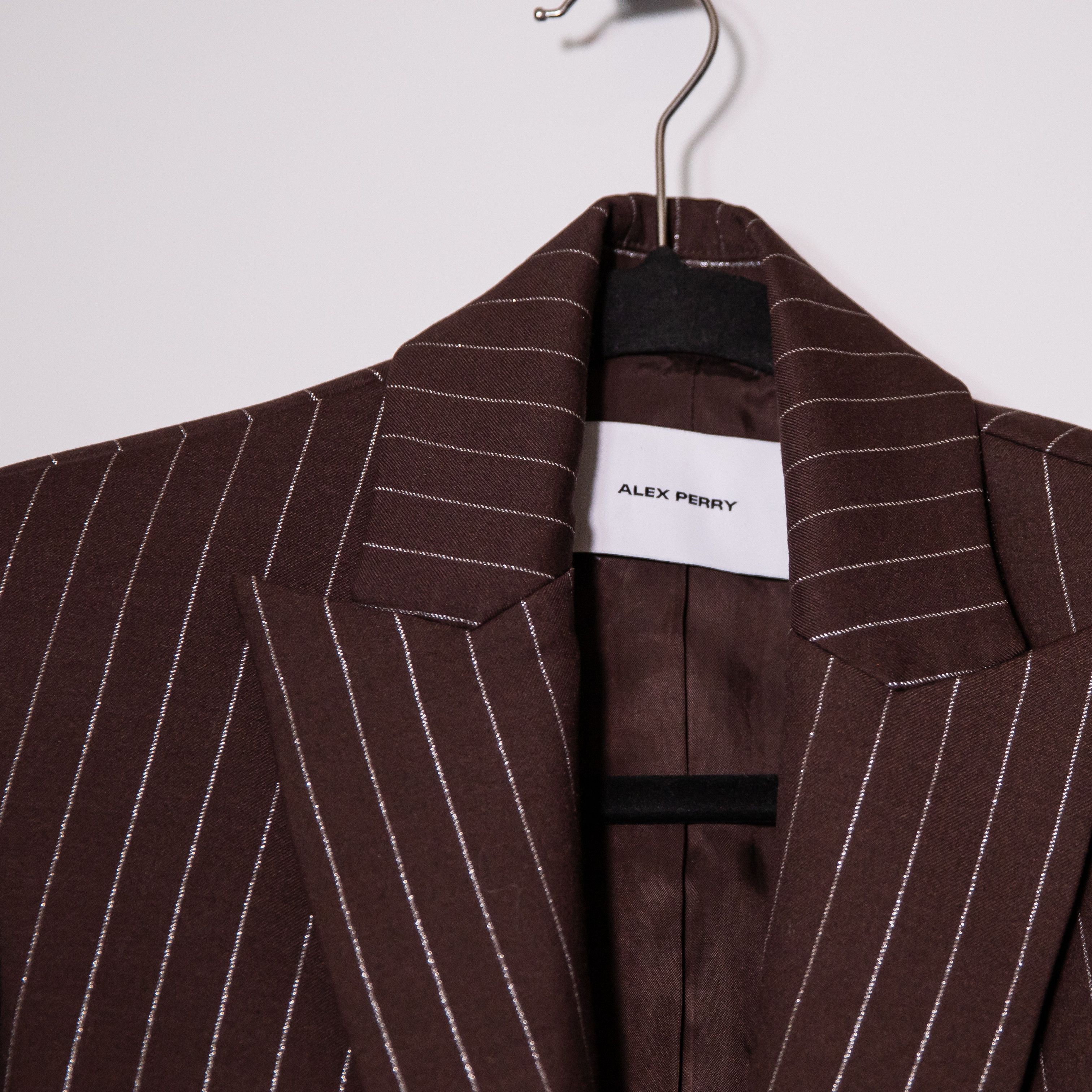 Alex Perry Alex Perry Lurex Pinstripe Chocolate Gold Size XS / US 0-2 / IT 36-38 - 2 Thumbnail