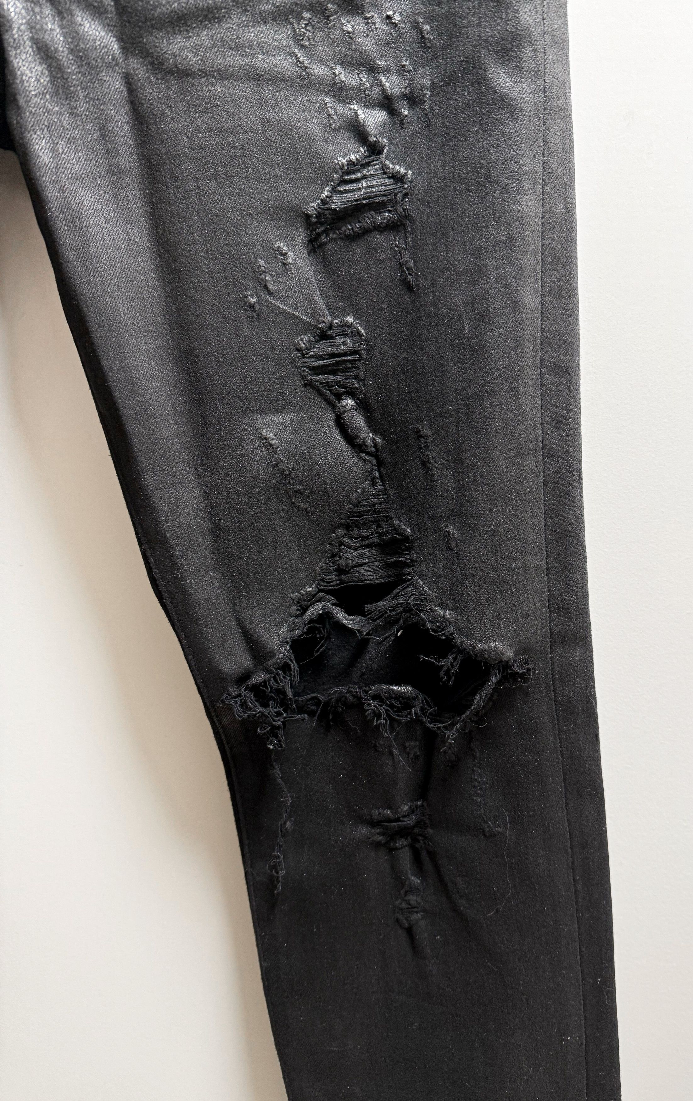 Amiri Destroyed Waxed Denim Size US 34 / EU 50 - 4 Thumbnail