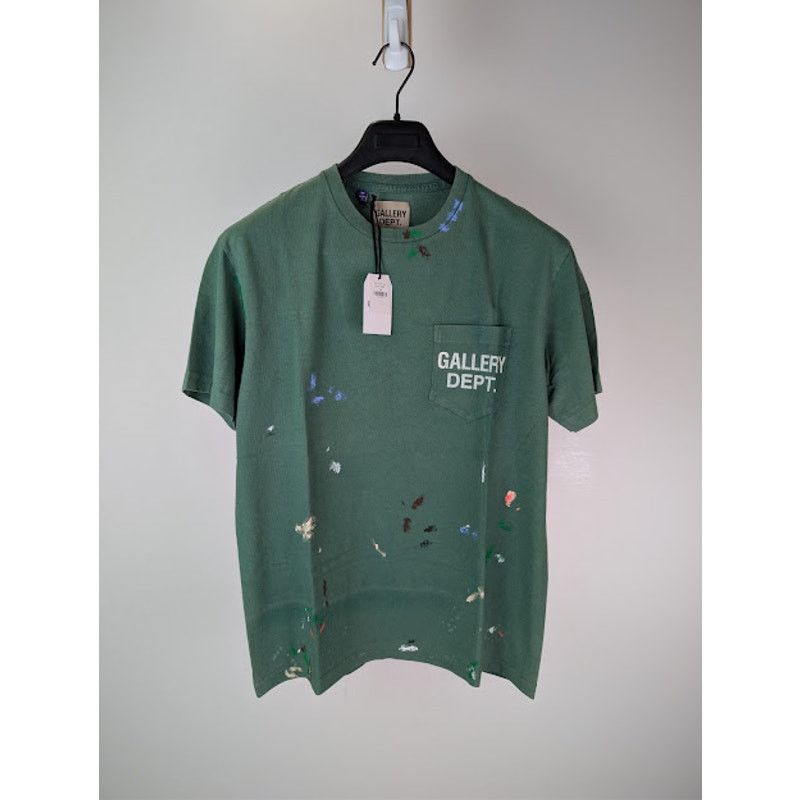 Gallery Dept. o1rshd1 Vintage Logo Painted T-Shirt in Green Size US M / EU 48-50 / 2 - 1 Thumbnail