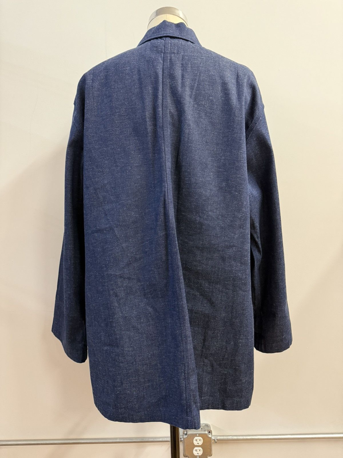 Acne Studios Acne Studios Blå Konst Dark Indigo Denim Chore Coat Sz 50 Size US XL / EU 56 / 4 - 3 Thumbnail