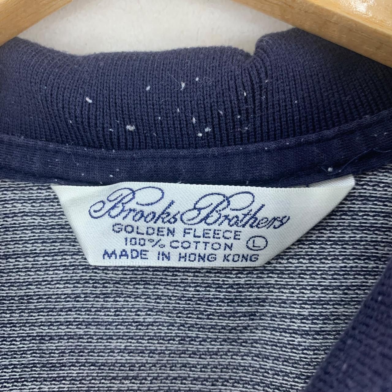 Brooks Brothers Vintage BROOKS BROTHERS Houndstooth Polo Tee Shirt Size US L / EU 52-54 / 3 - 3 Thumbnail