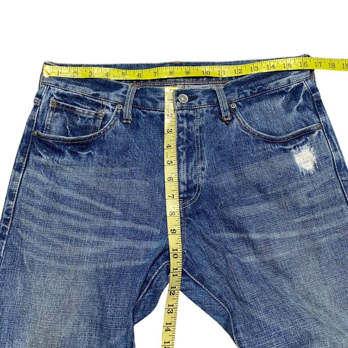 Japanese Brand GLOBAL WALK Distressed Denim Selvedge Jeans Size US 33 - 18 Thumbnail