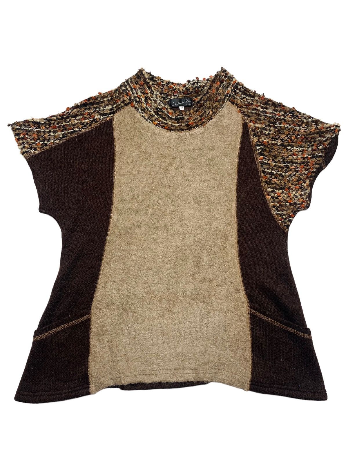 image of If Six Was Nine x Le Grande Bleu L G B 2000S La Mode J - Knitted T-Shirt in Brown, Women's (Size Me