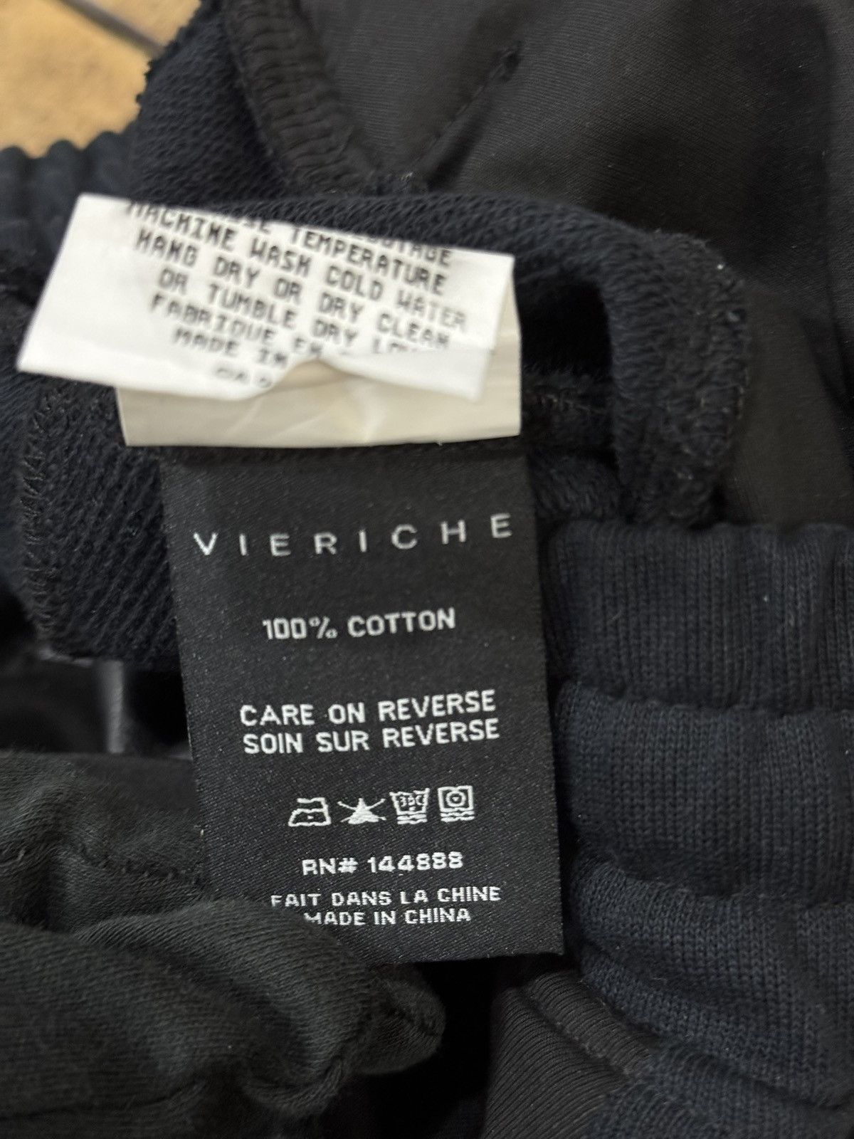 Vie + Riche Paris Vie+Riche Onyx Mixed-Media Flared Track Pants Black Leather Size US 32 / EU 48 - 17 Thumbnail