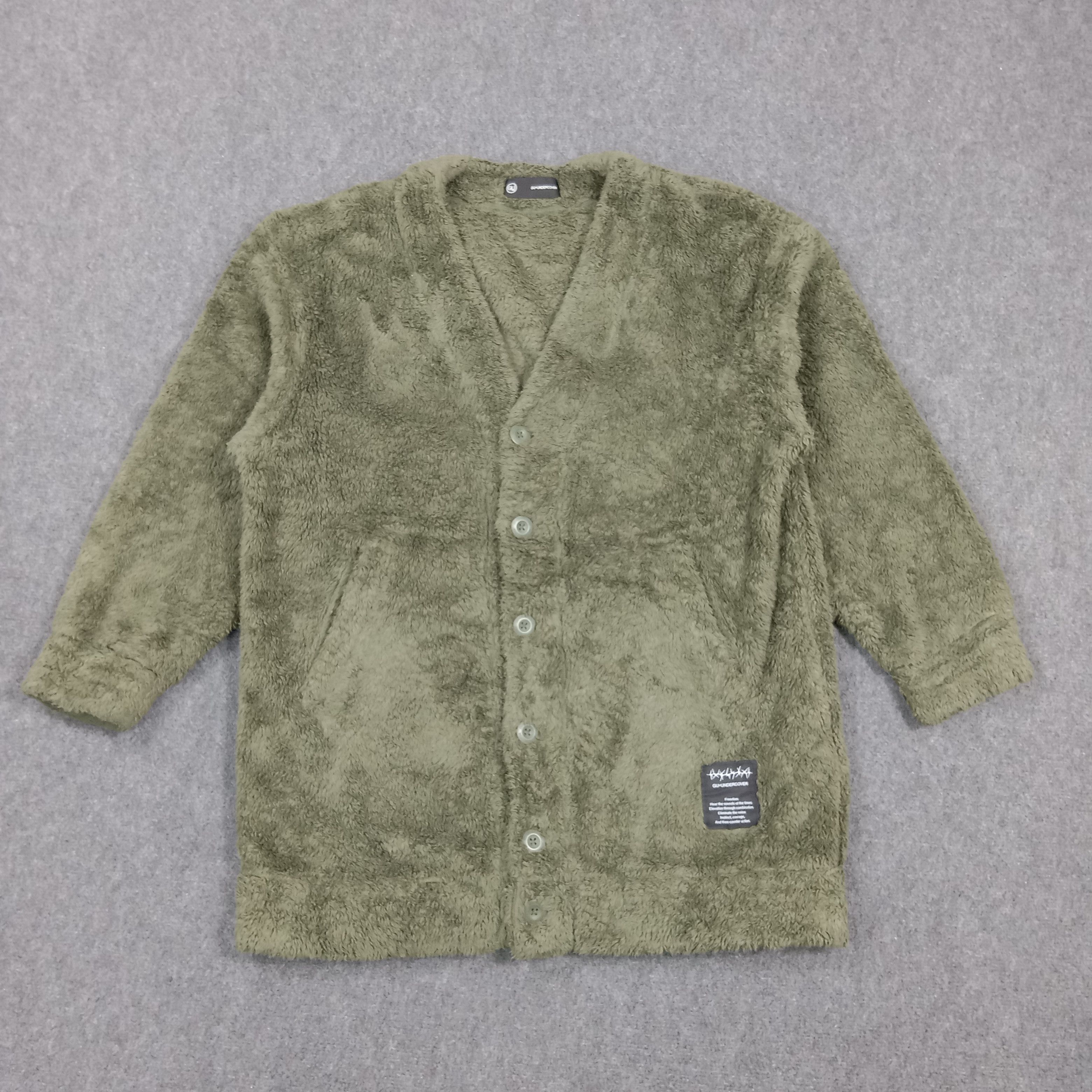 Undercover Uniqlo x Undercover Fleece Custom Logo Jacket C287N14 Size US L / EU 52-54 / 3 - 3 Thumbnail