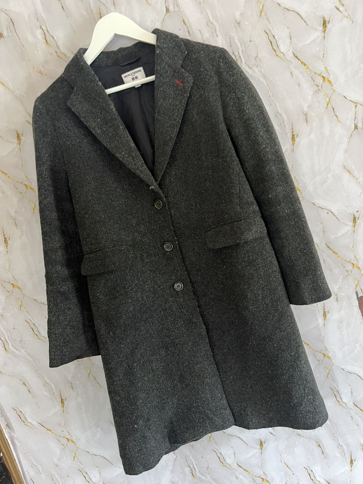 Japanese Brand INES DE LA FRESSANGE UNIQLO LONG JACKET Size US L / EU 52-54 / 3 - 4 Thumbnail