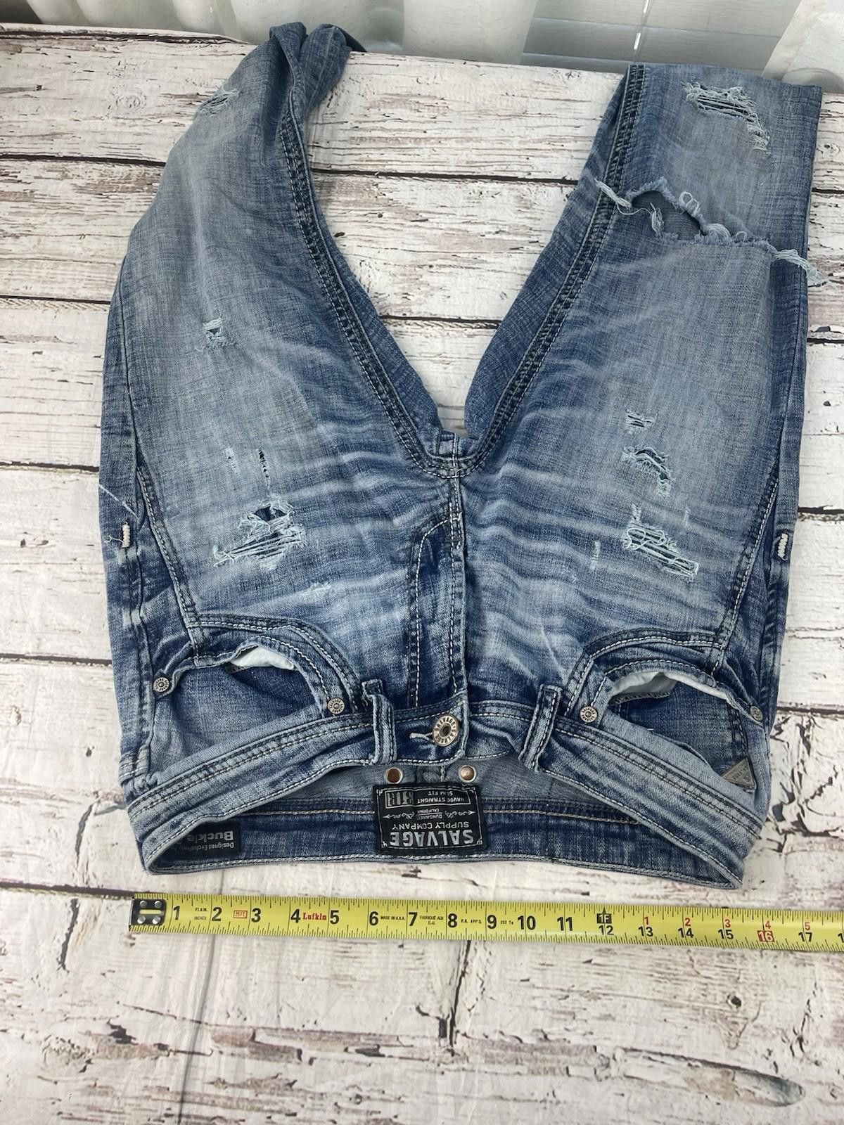 Salvage Salvage Havoc SLVG Men’s 31R 31x32 Thrashed Size US 31 - 8 Thumbnail
