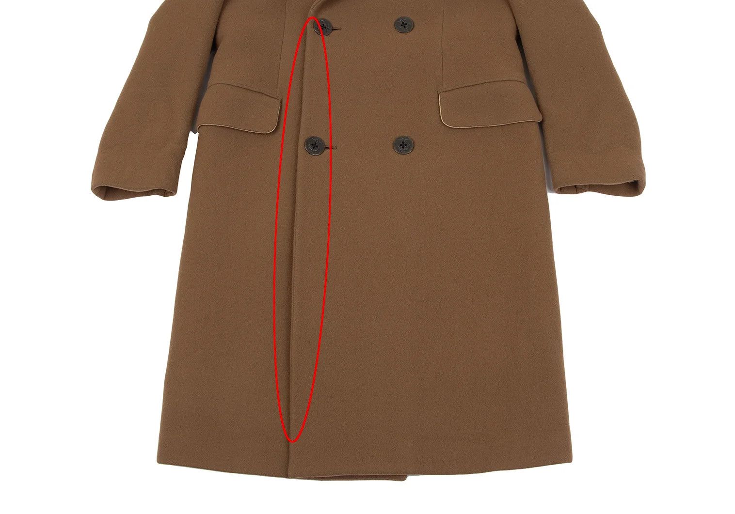 Jean Paul Gaultier Wool Melton Peak Lapel P Coat in Camel Size 50 Size US M / EU 48-50 / 2 - 8 Thumbnail