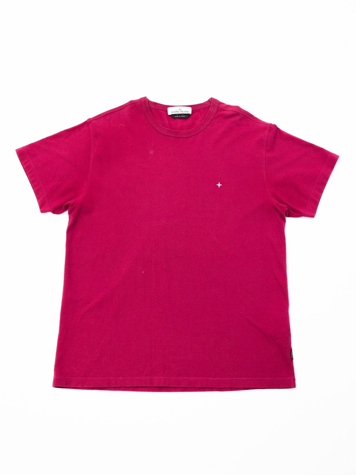 Image of Stone Island Burgundy Tee, Men's (Size 2XL)