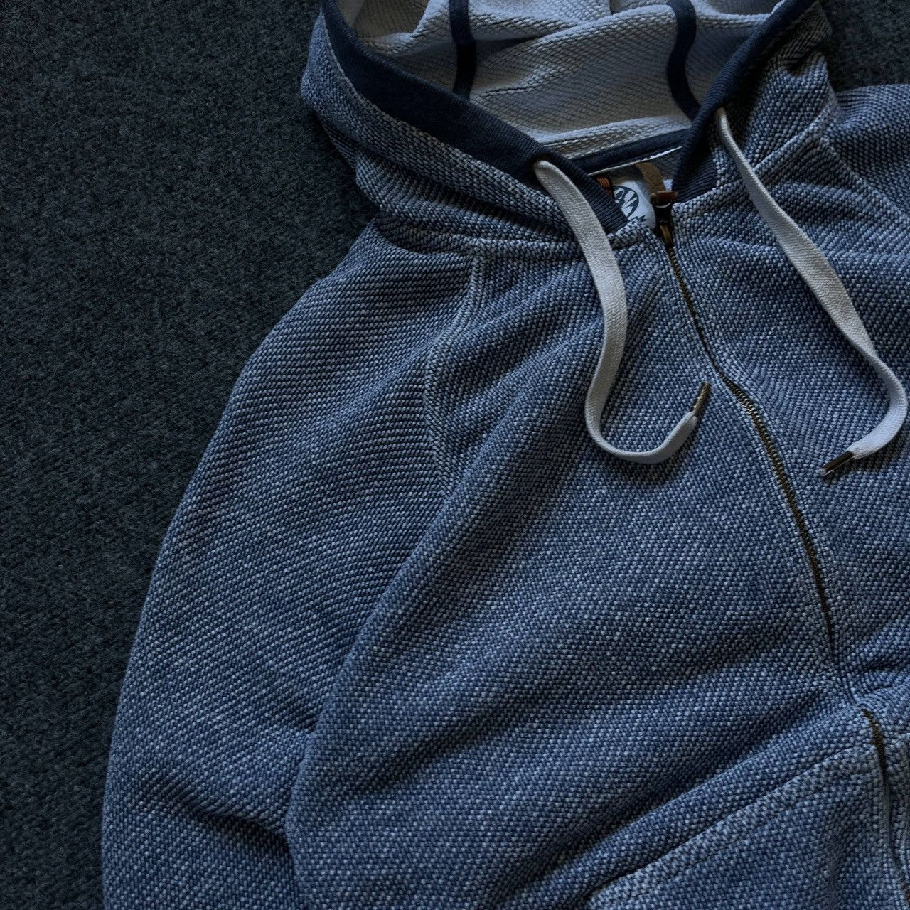 Urban Pipeline VTG Knit Zip Hoodie Piping Hot Size M Dark Blue Y2K 00s USA Size US M / EU 48-50 / 2 - 10 Thumbnail