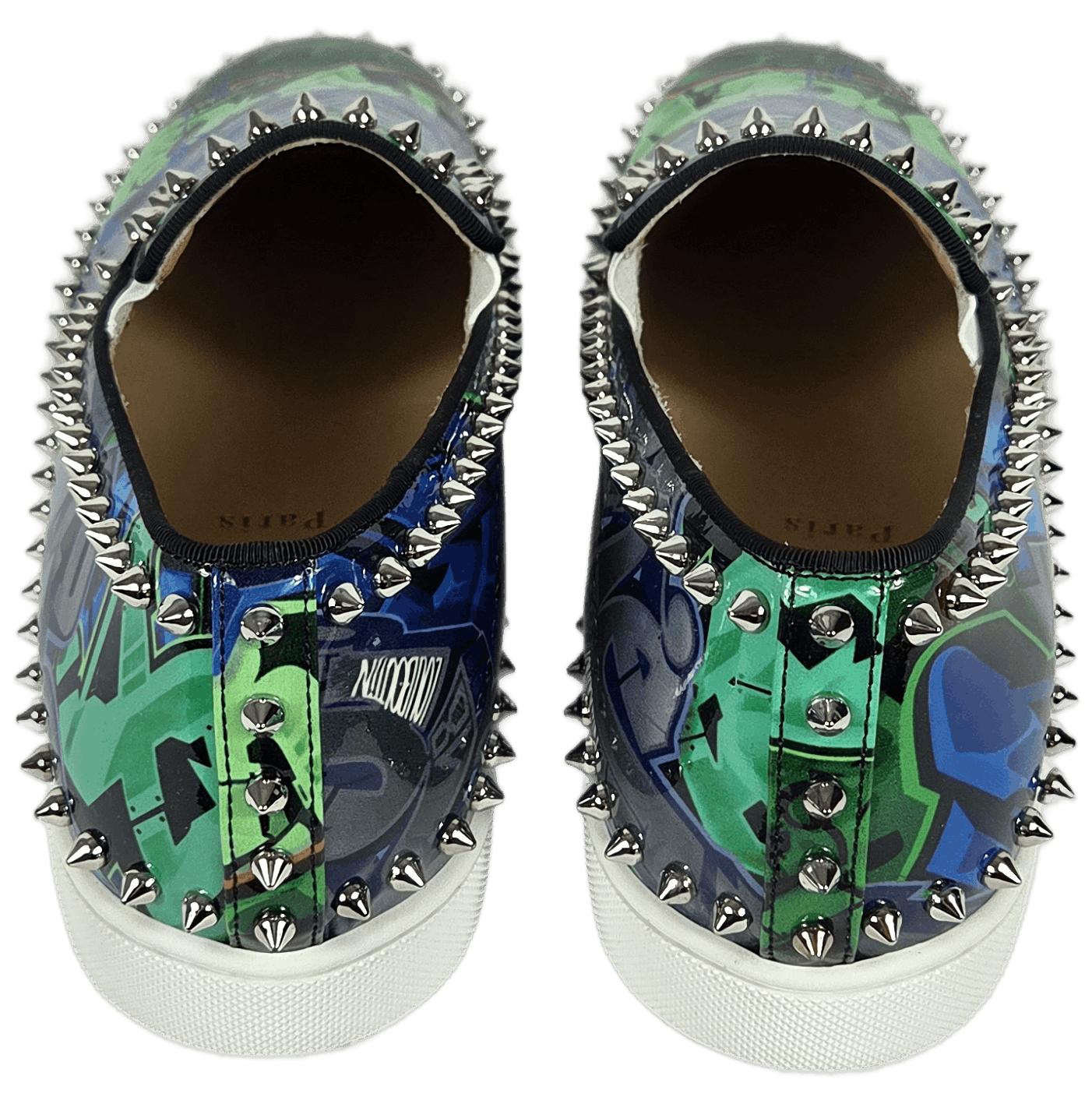 Christian Louboutin Pik Boat Spike Flat Pat Metrograf Slip-on Sneakers Size US 10 / EU 43 - 3 Thumbnail