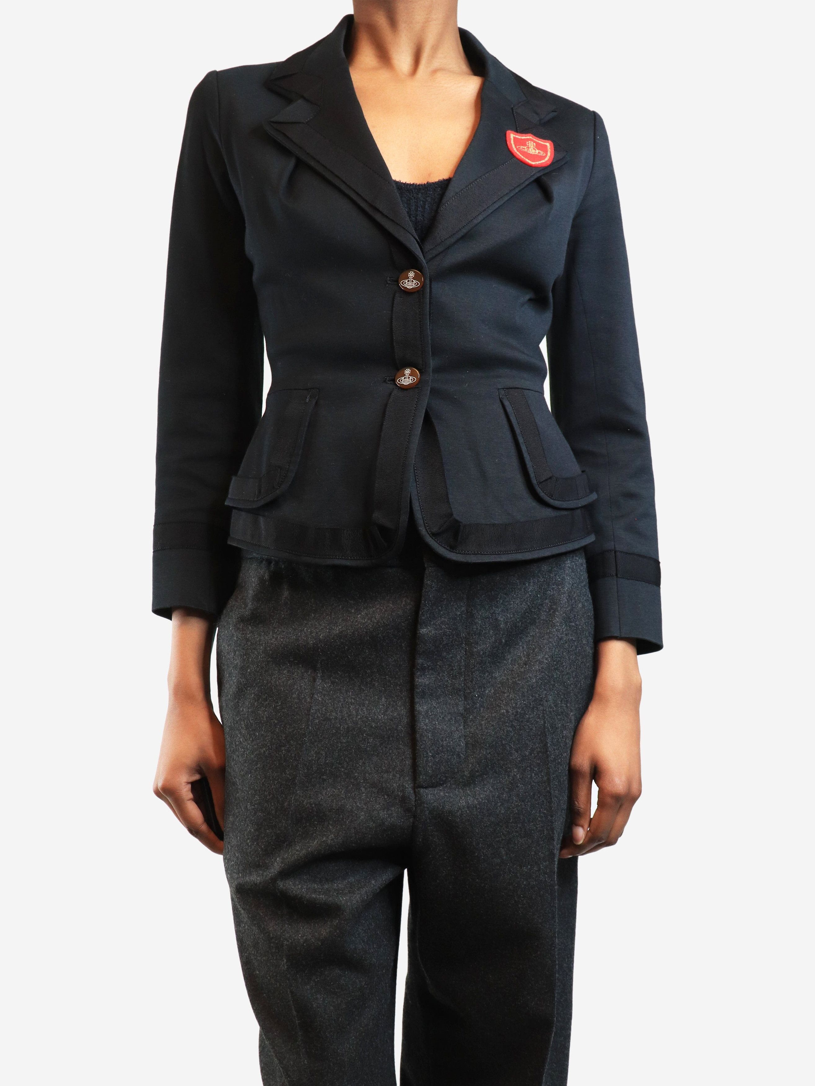 Other Black vintage fitted school blazer - UK 6 Size XS / US 0-2 / IT 36-38 - 1 Thumbnail