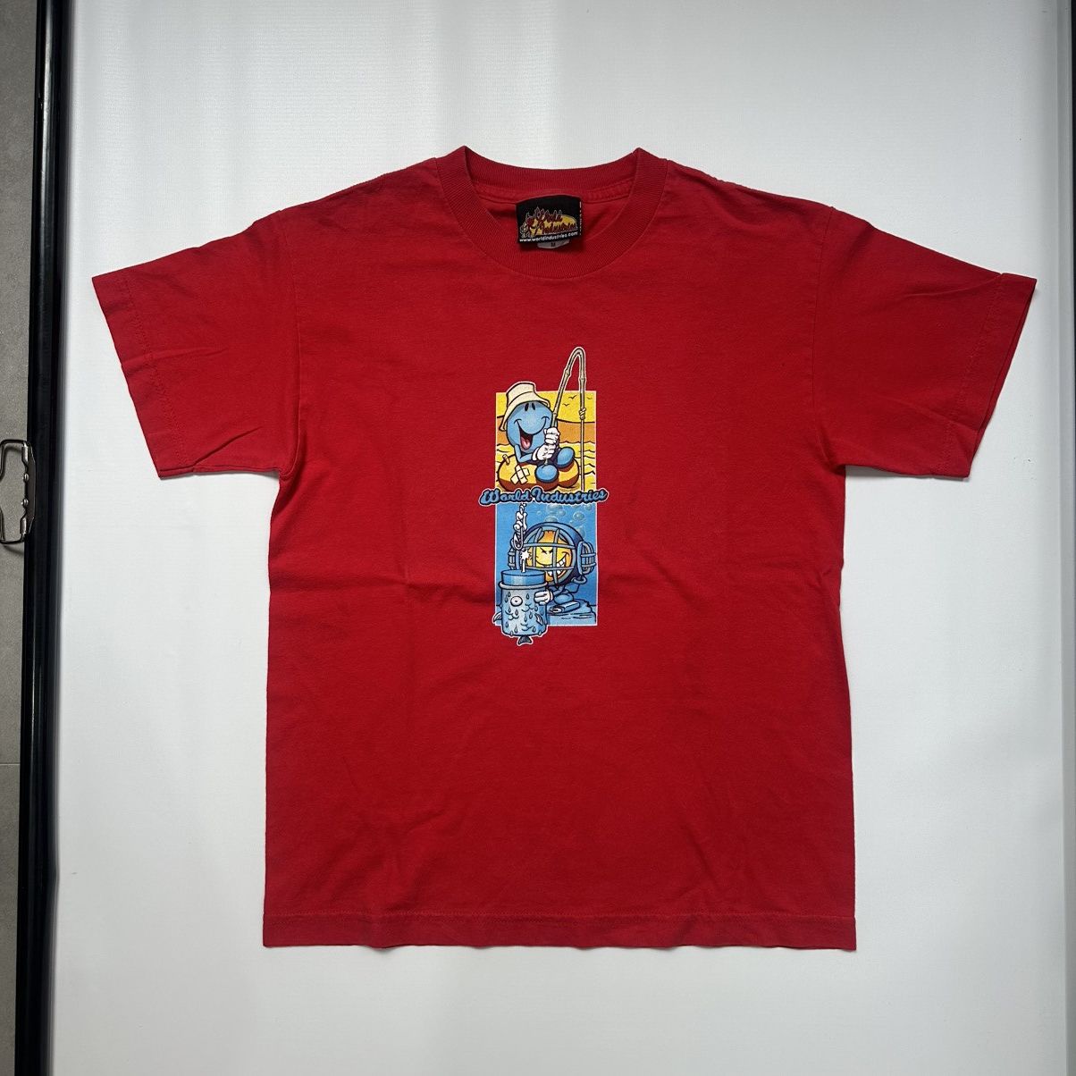 World Industries 90s World Industries Fishing & Diving Cartoon T-Shirt size M Size US M / EU 48-50 / 2 - 1 Thumbnail