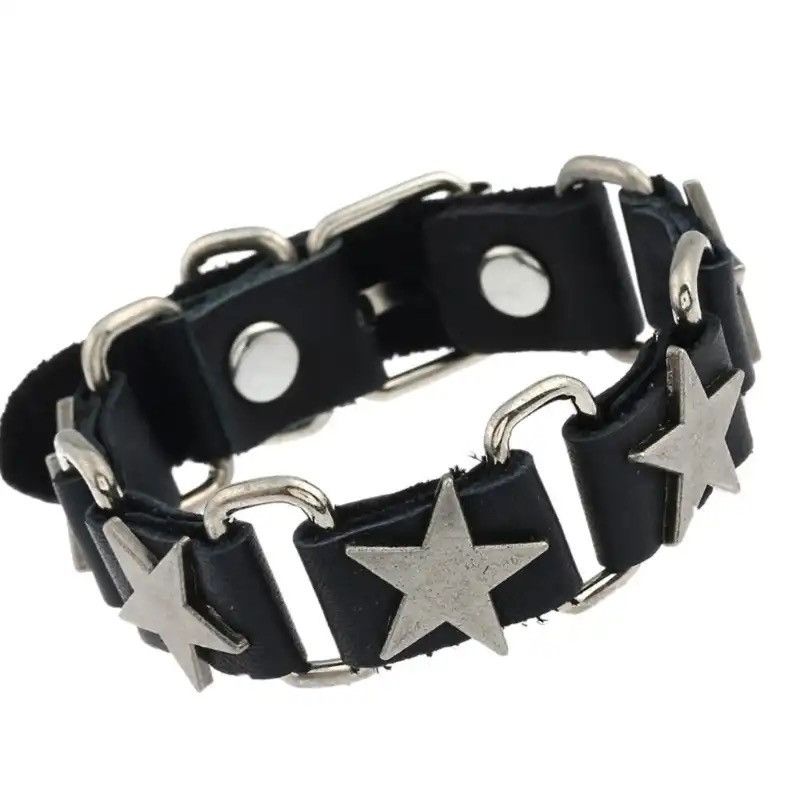 Jewelry Hip Hop Five Star Bracelet Size ONE SIZE - 1 Thumbnail