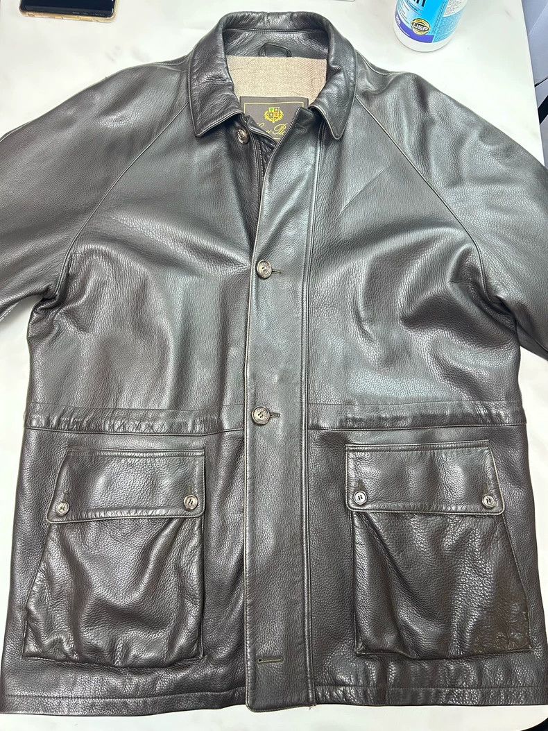 Loro Piana LORO PIANA Deer hide Icer Horsey cashmere coat and leather Size US XL / EU 56 / 4 - 3 Thumbnail