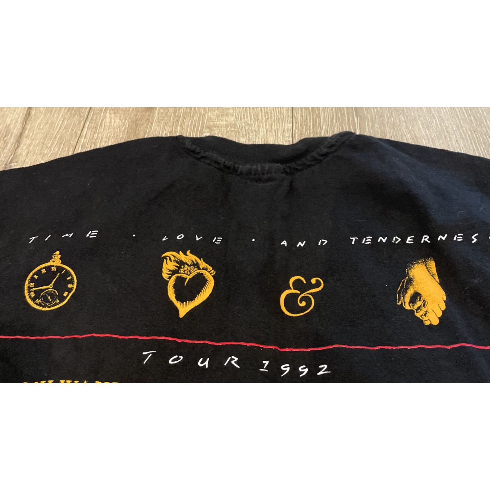 Vintage Vintage Yes Michael Bolton Tour tshirt 1992 World USA Australian Black Mens XL Cotton Logo 90s T-Shirt Size US XL / EU 56 / 4 - 7 Thumbnail