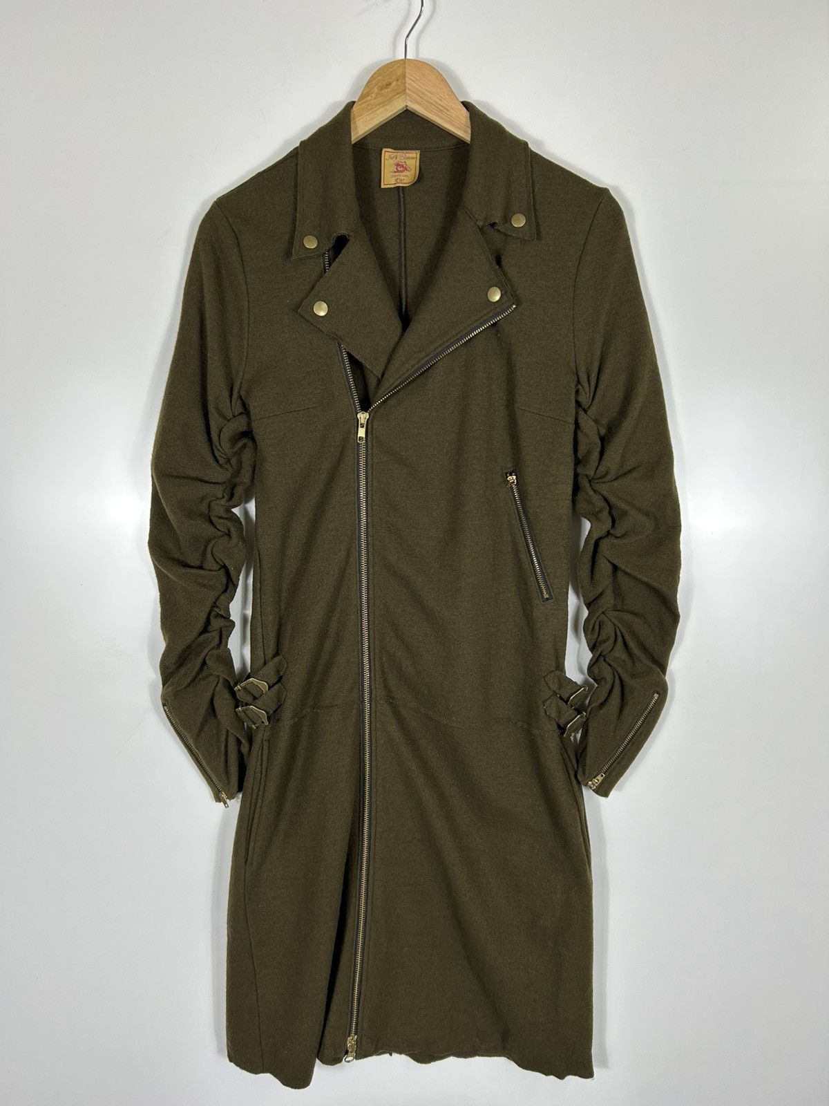 Japanese Brand 🔥Rare Jelly Garcia Japan Wool Double Collar Long Jacket Size S / US 4 / IT 40 - 2 Thumbnail