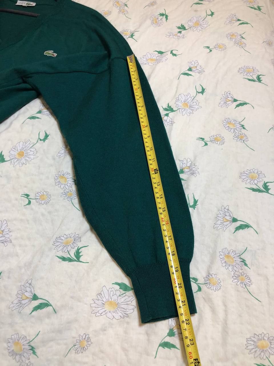Lacoste Lacoste VINTAGE Lacoste V-Neck Acrylic Sweater Size US XXL / EU 58 / 5 - 8 Thumbnail