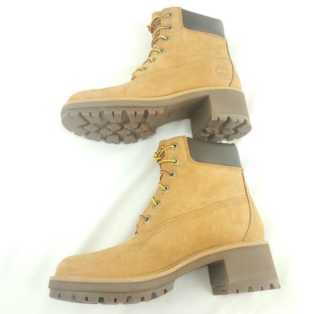 Timberland Timberland Womens Kinsley Nubuck Brown Combat Boots Siz… Size US 7 / IT 37 - 6 Thumbnail