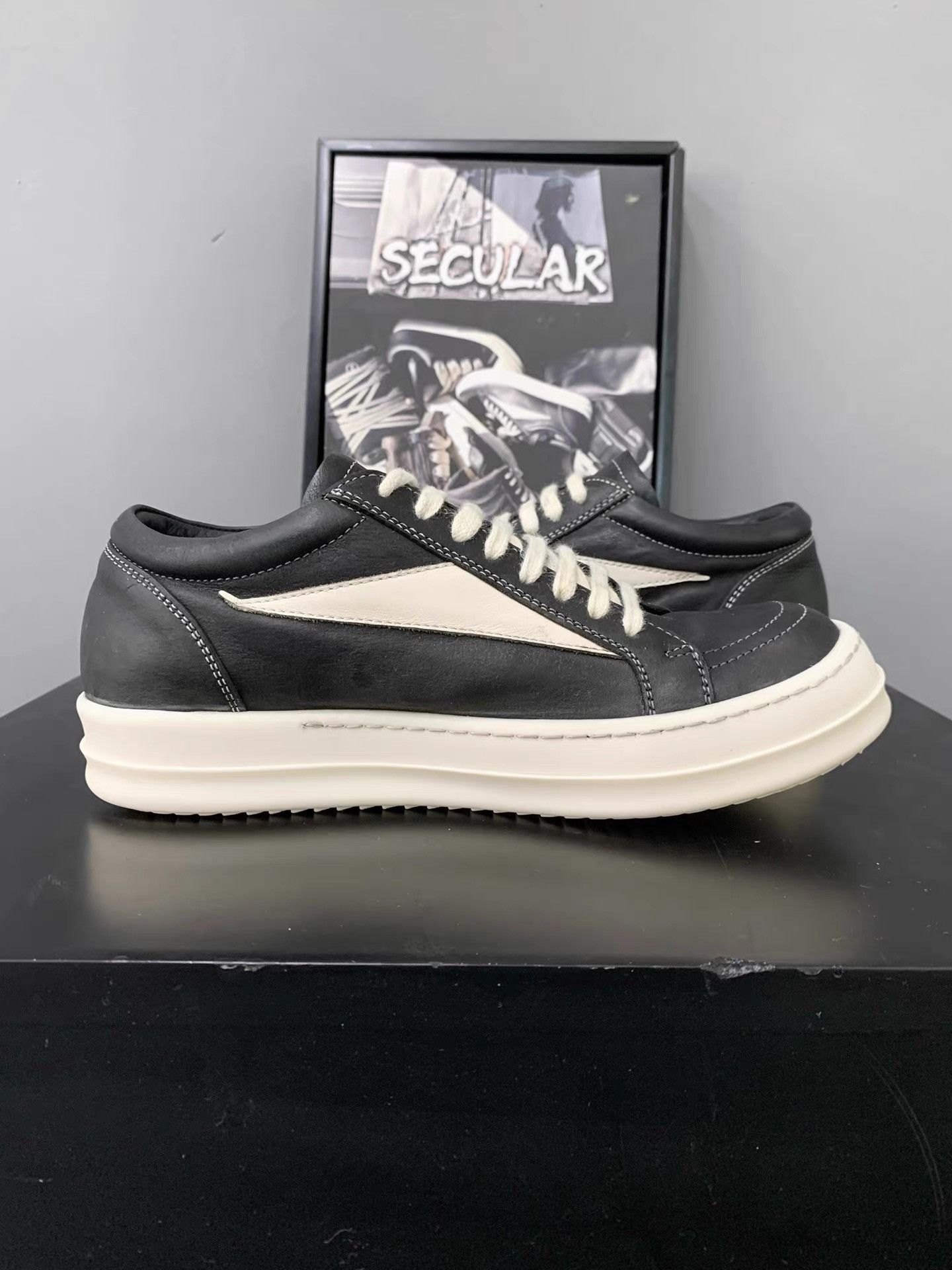 Rick Owens Rick Owens 24SS Main Line Calf Leather Vintage Vans K34 Size US 7 / IT 37 - 5 Thumbnail