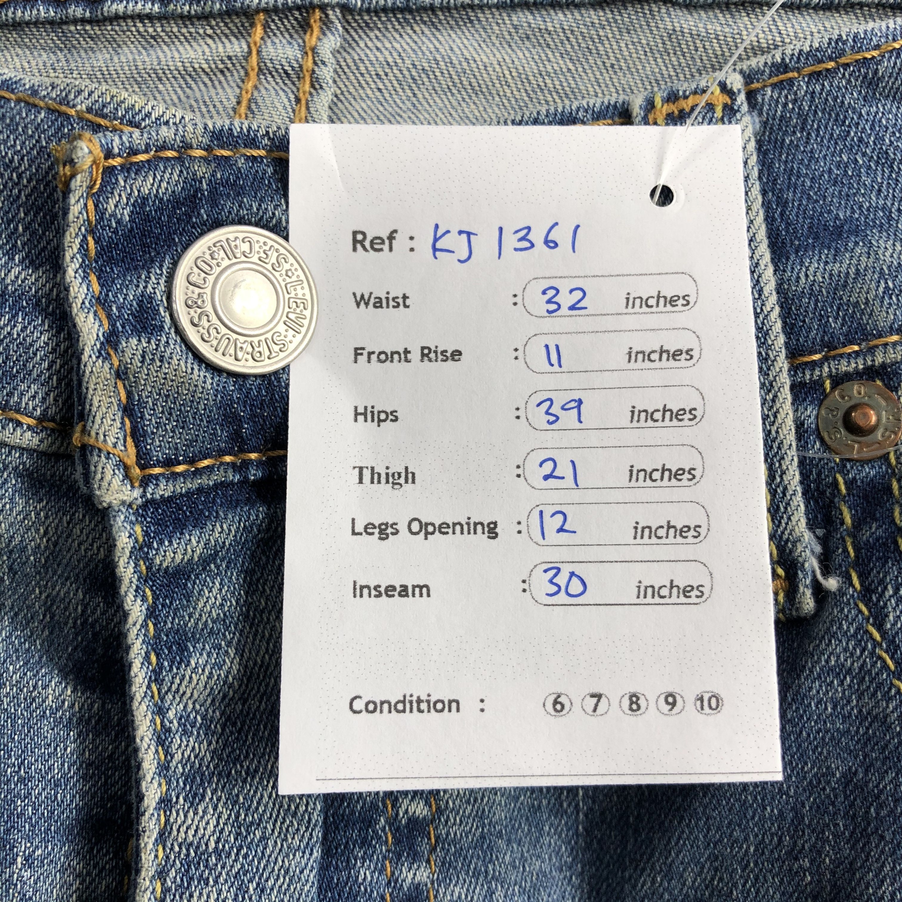Levi's Levis 510 Jeans Painted Denim KJ1361 Size US 32 / EU 48 - 12 Thumbnail