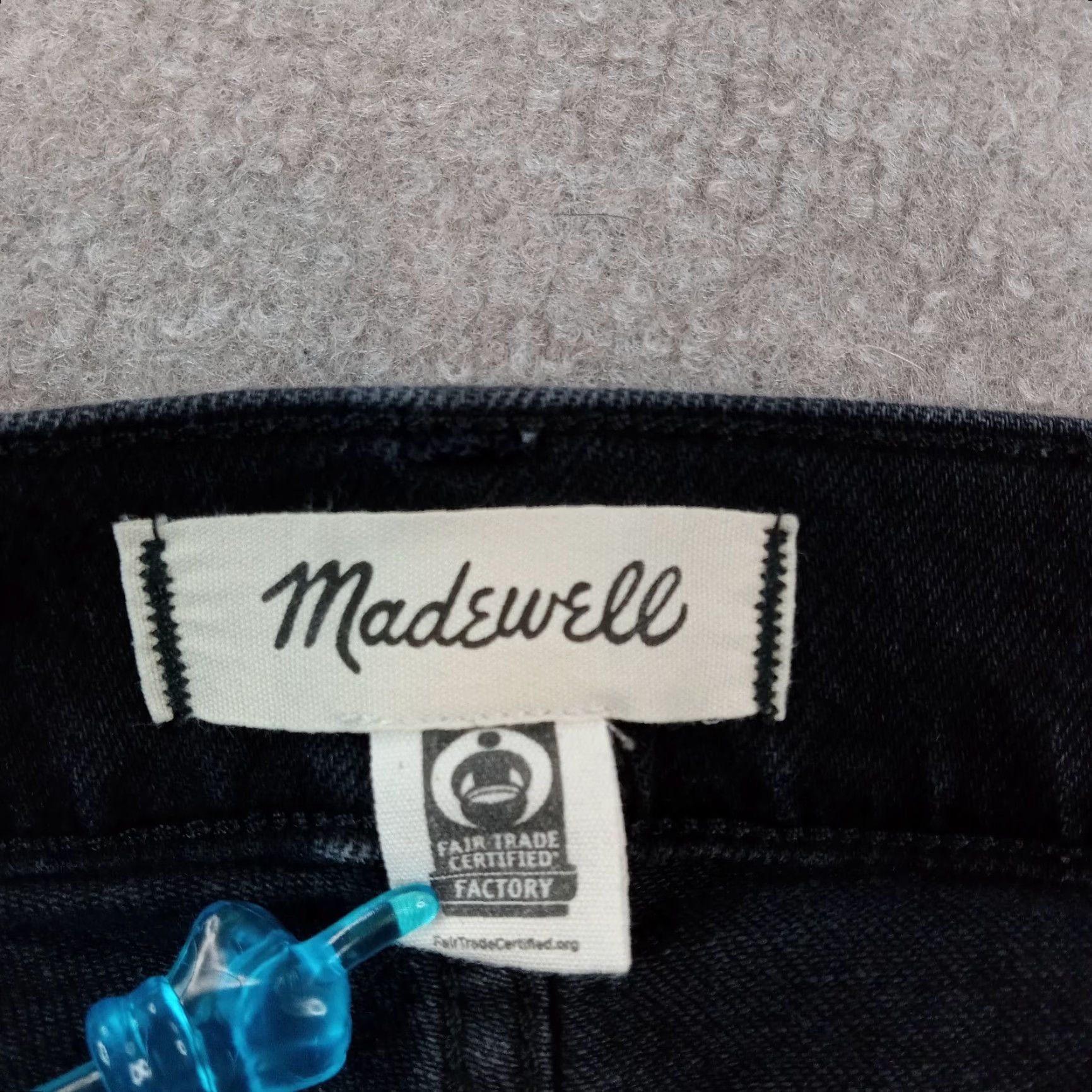 Madewell Madewell Women's Black Mid-Rise Skinny Jeans, Size 36, Cotton Stretch Denim, 5-Pocket Size 36" / US 14 / IT 50 - 7 Thumbnail