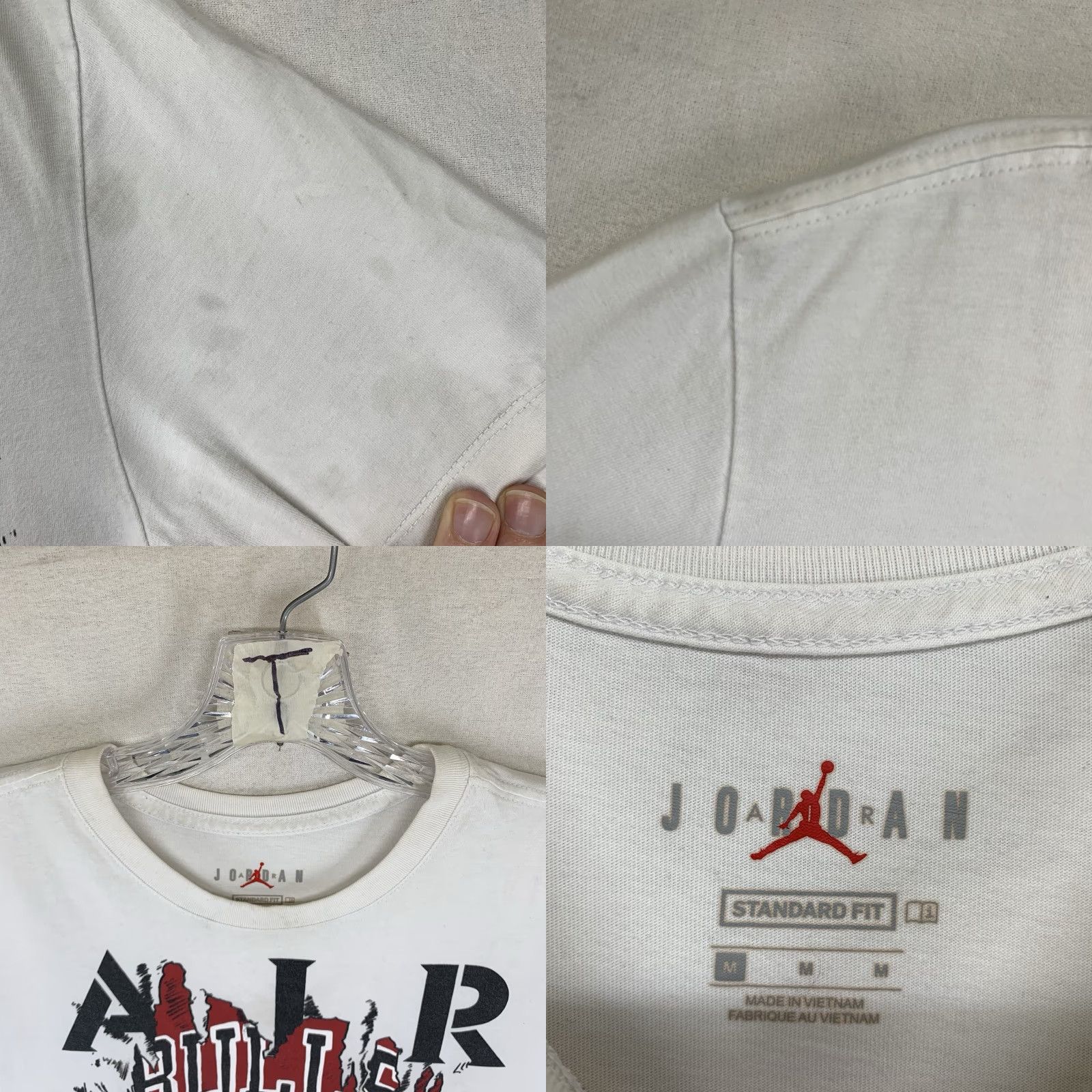 Jordan Brand Jordan Air Jordan T-Shirt Medium White Graphic Print Jumpman Bulls 90s Mens Size US M / EU 48-50 / 2 - 8 Thumbnail