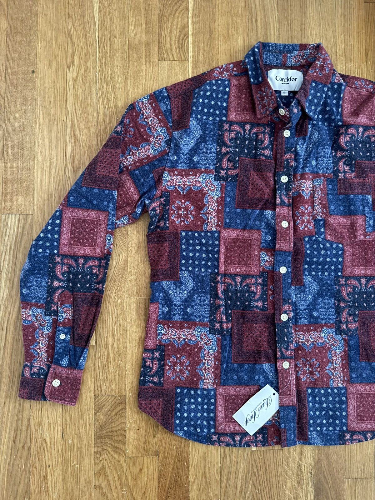 Corridor Corridor Bandana Flannel Long Sleeve - patchwork like print Size US S / EU 44-46 / 1 - 5 Thumbnail