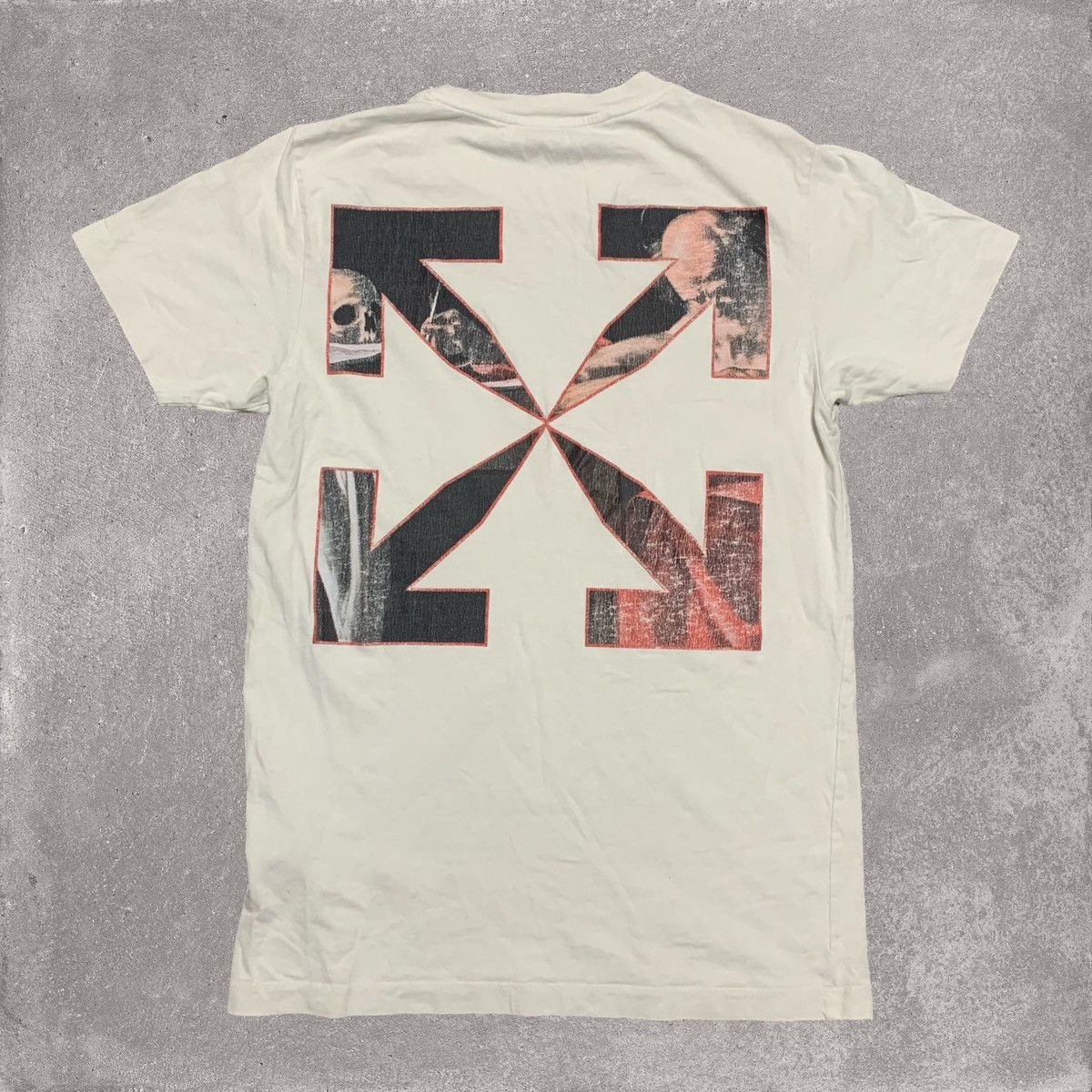 Off-White Off White XS Caravaggio Arrows White Tee Virgil Abloh Size US XS / EU 42 / 0 - 2 Thumbnail