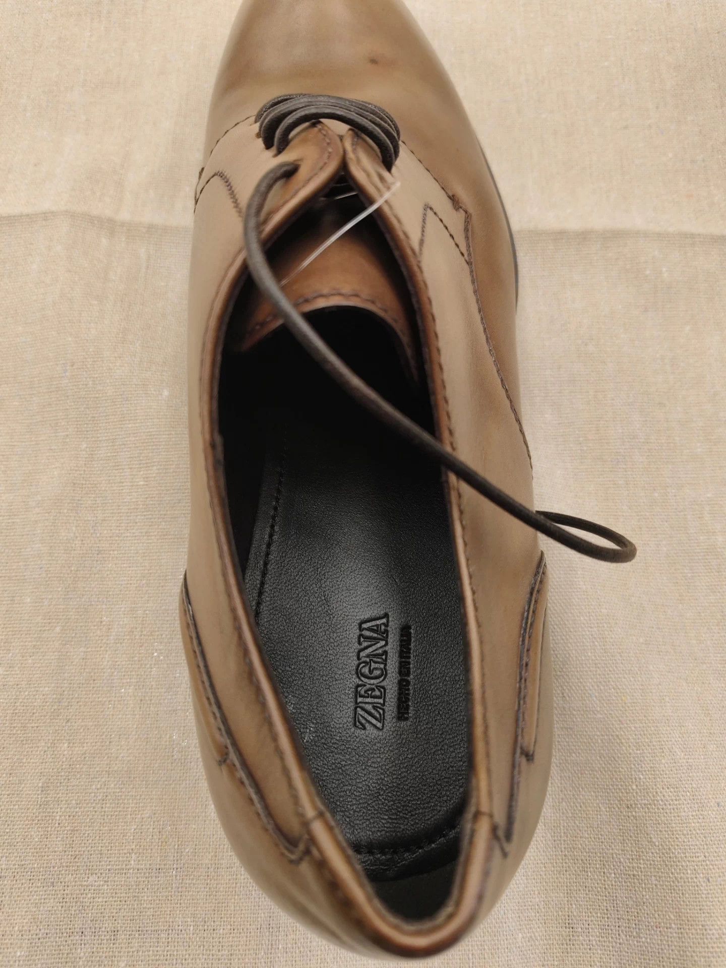 Ermenegildo Zegna Zegna Mainline Distressed Leather Derby 41.5,43,43.5 New Size US 8.5 / EU 41-42 - 6 Thumbnail