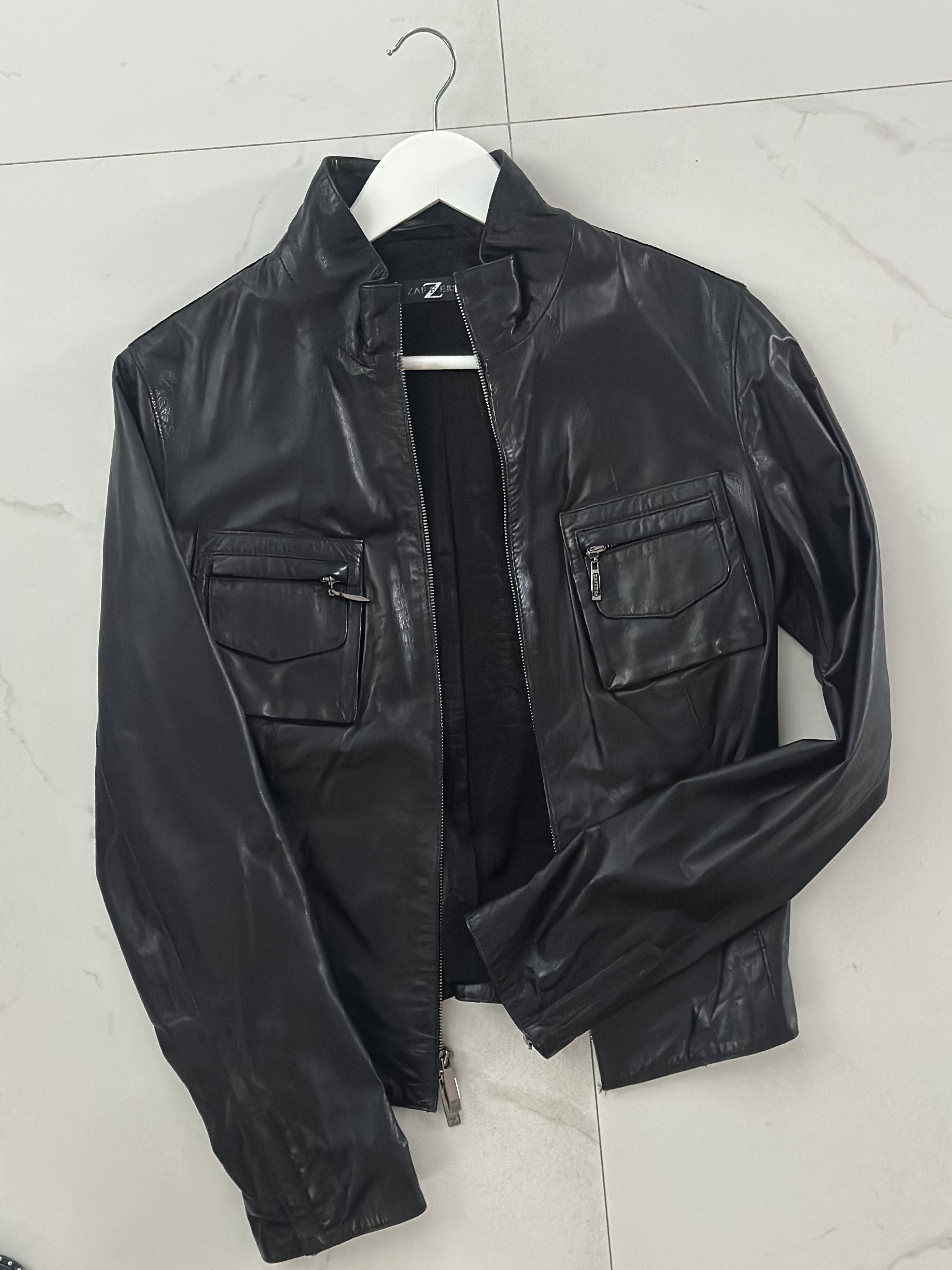Other Women’s Leather Black Jacket ZAFFERS Size S / US 4 / IT 40 - 3 Thumbnail