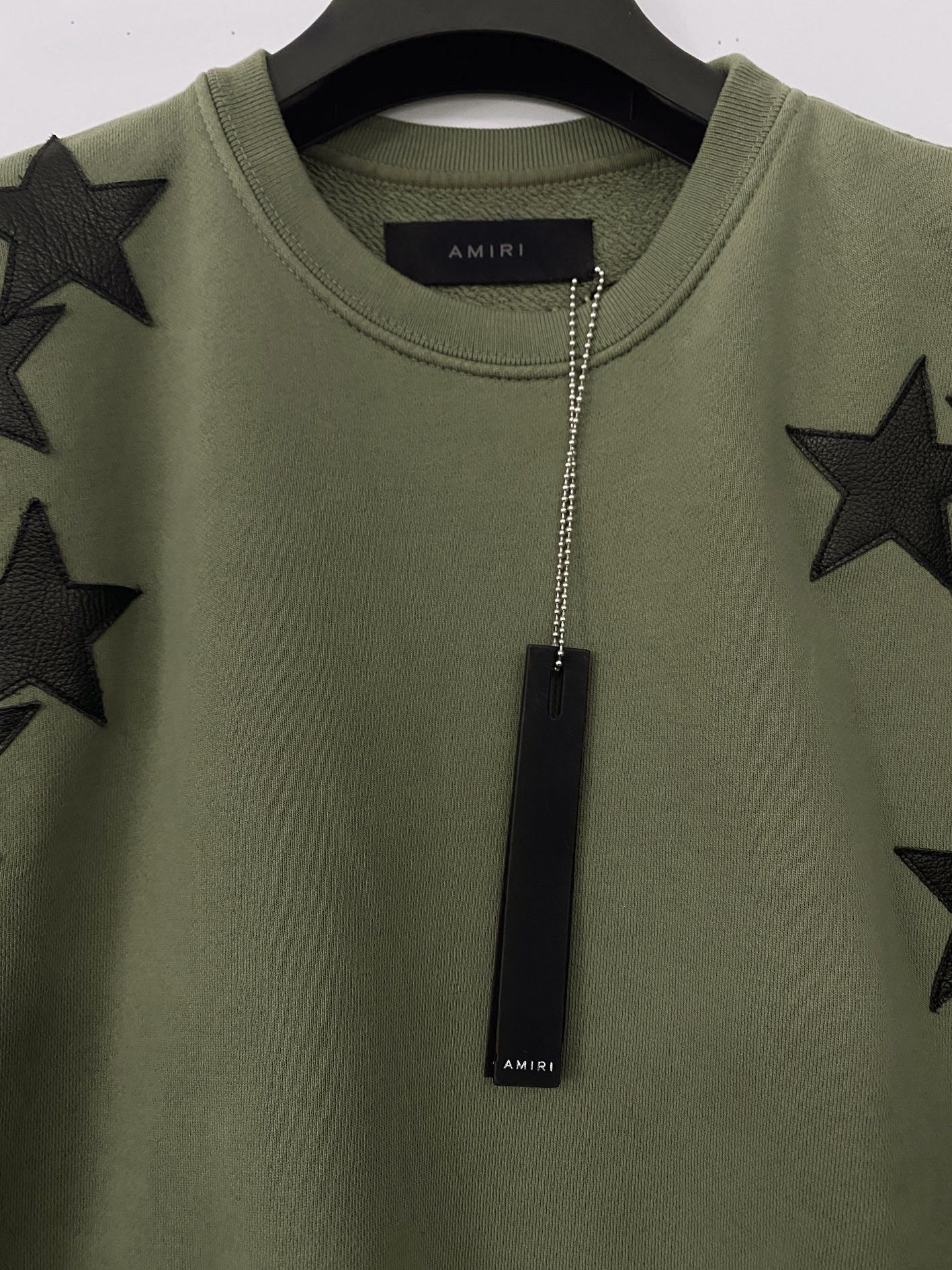 Amiri Amiri Leather star patch sweat shirt Size US S / EU 44-46 / 1 - 3 Thumbnail