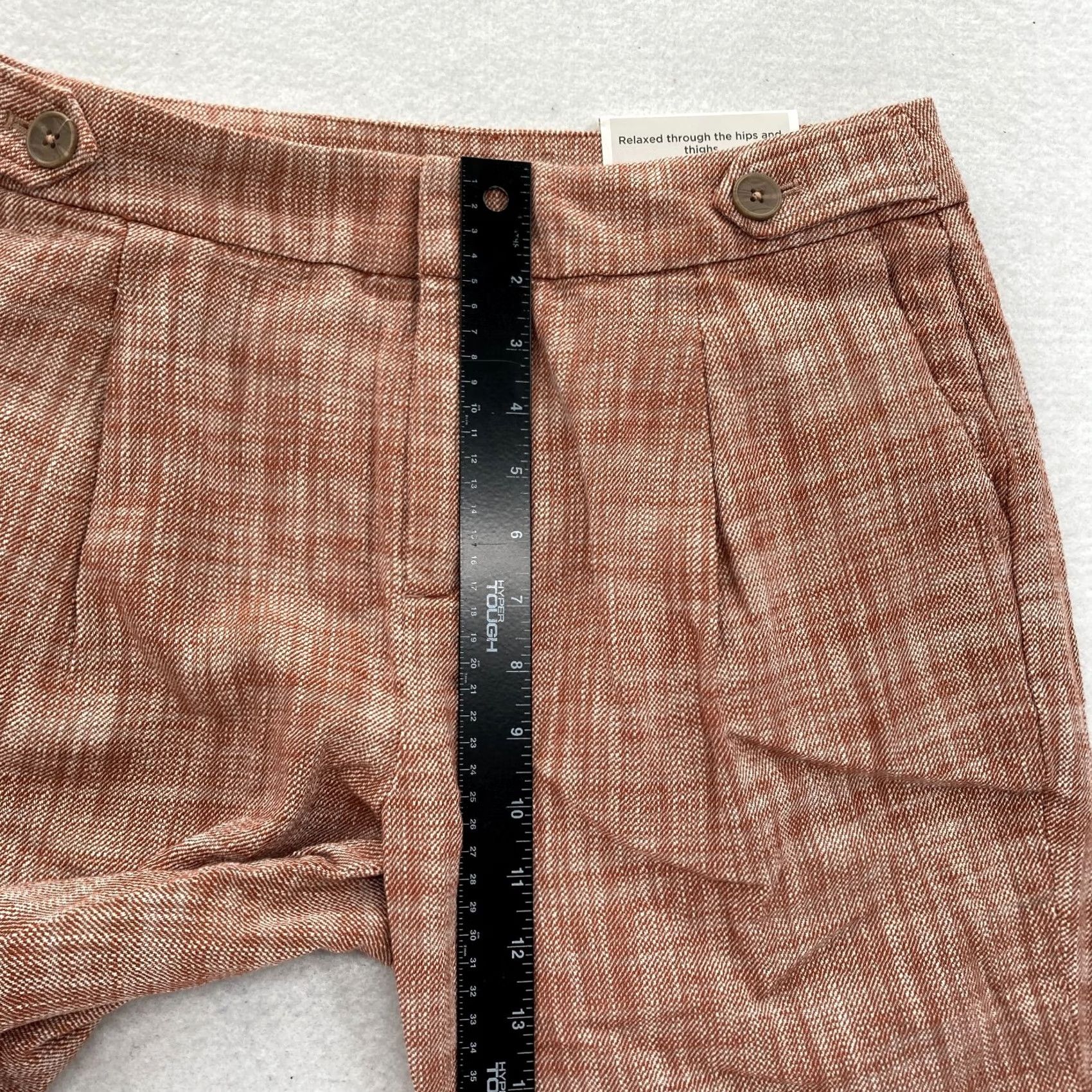 Vintage Christopher & Banks Pants Women's 8 Red Straight Leg Adjustable Waist Trouser Size 30" / US 8 / IT 44 - 7 Thumbnail