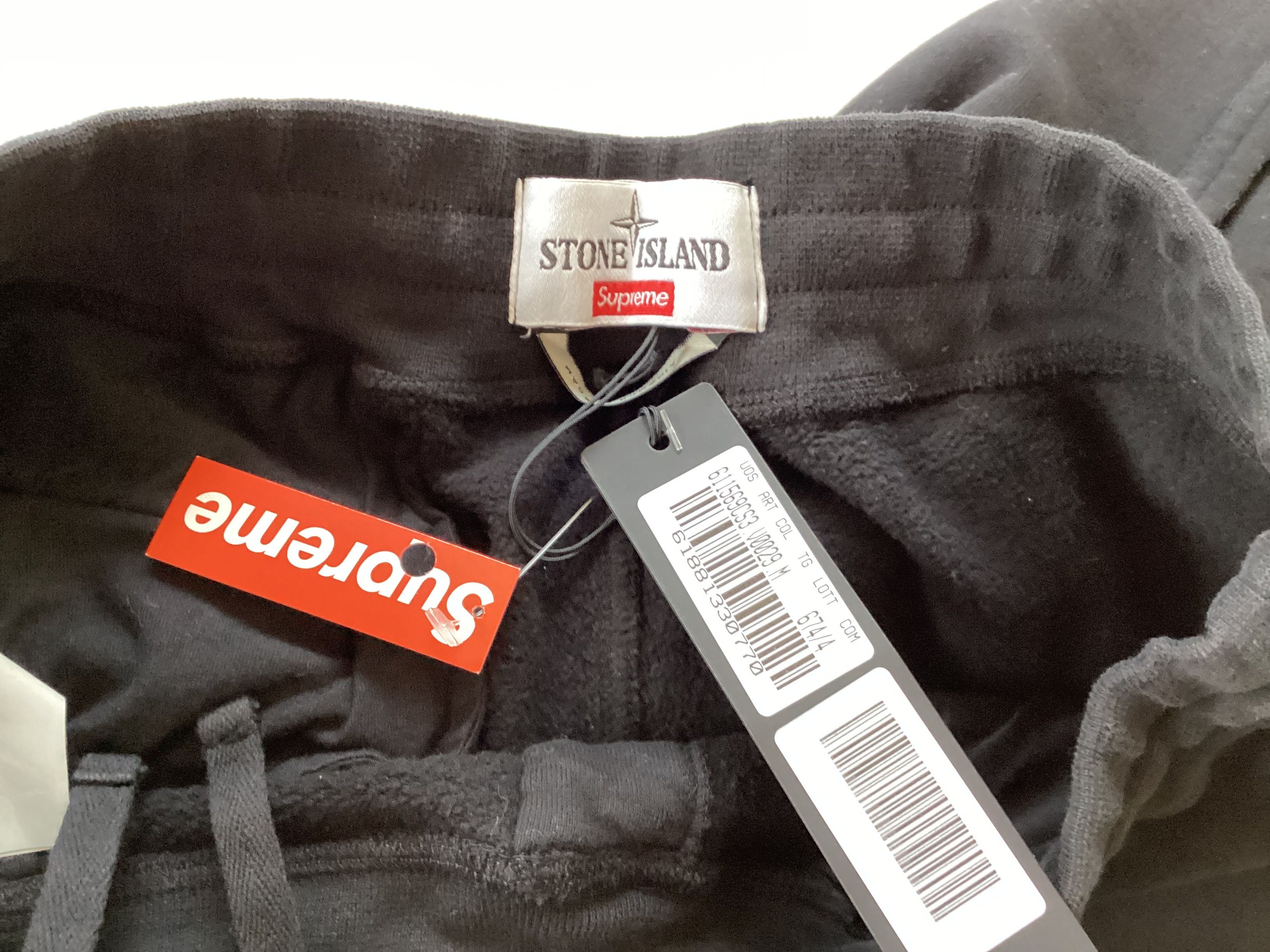 Stone Island × Supreme (M)Supreme Stone Island Sweatpants Black 2014FW Deadstock Size US 34 / EU 50 - 4 Thumbnail