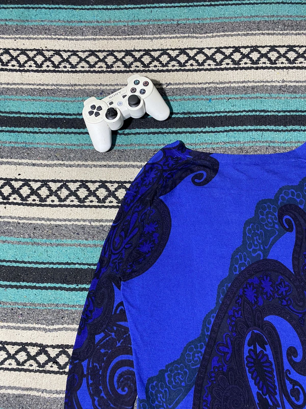 Etro Etro Paisley Jacquard Cardigan In Blue Size US M / EU 48-50 / 2 - 11 Thumbnail