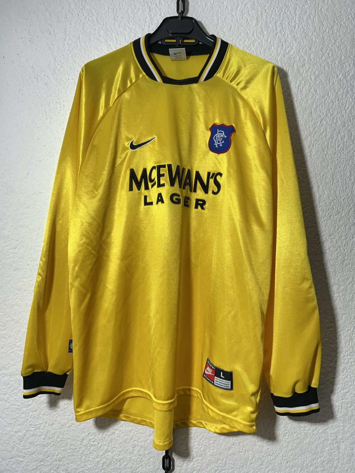 Nike 1997/1999 Glasglow Rangers F.C. Goalkeeper Rare Jersey Size US L / EU 52-54 / 3 - 3 Thumbnail