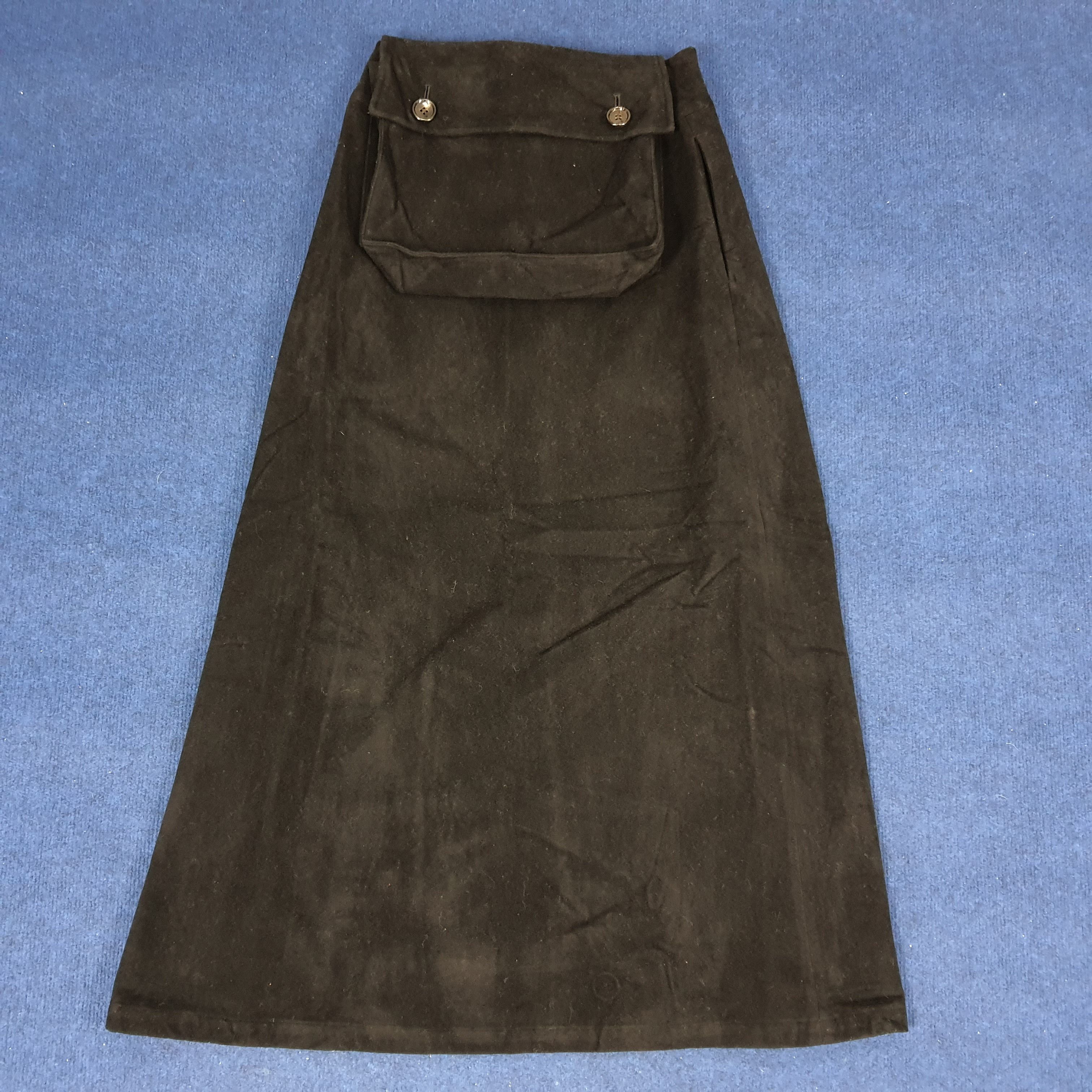 Japanese Brand × Y's × Yohji Yamamoto Vintage Y's by Yohji Yamamoto Wool Skirts With Pouch Pocket Size 26" / US 2 / IT 38 - 1 Thumbnail