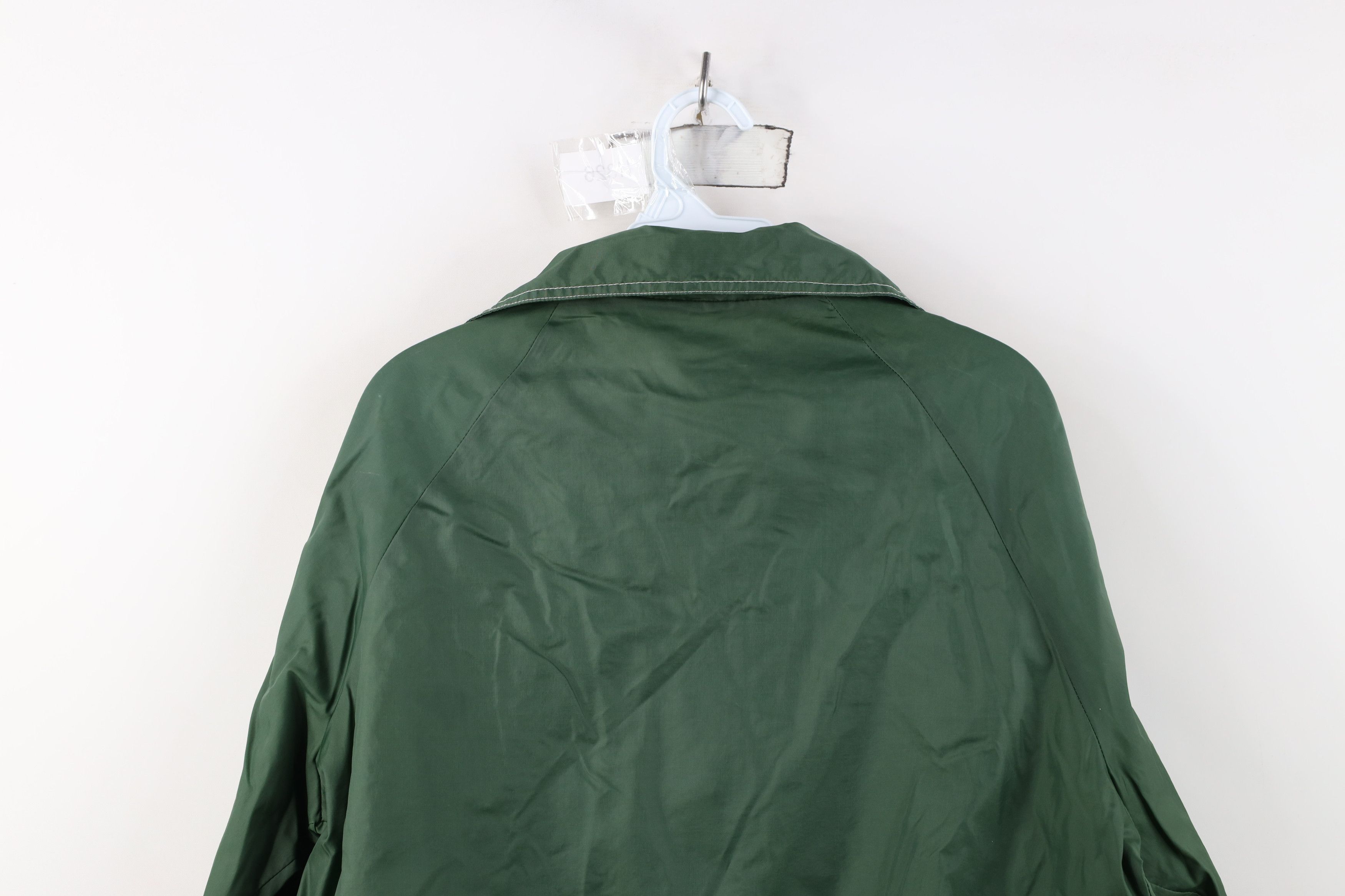 Vintage Vintage 70s Streetwear Coaches Windbreaker Jacket Green Size XL / US 12-14 / IT 48-50 - 13 Thumbnail