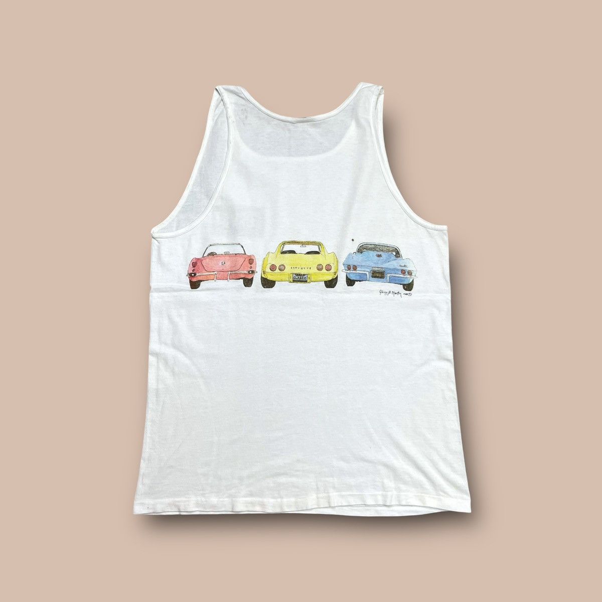 Chevrolet Vintage 1988s Corvette Art Tank-Top Size US L / EU 52-54 / 3 - 2 Thumbnail