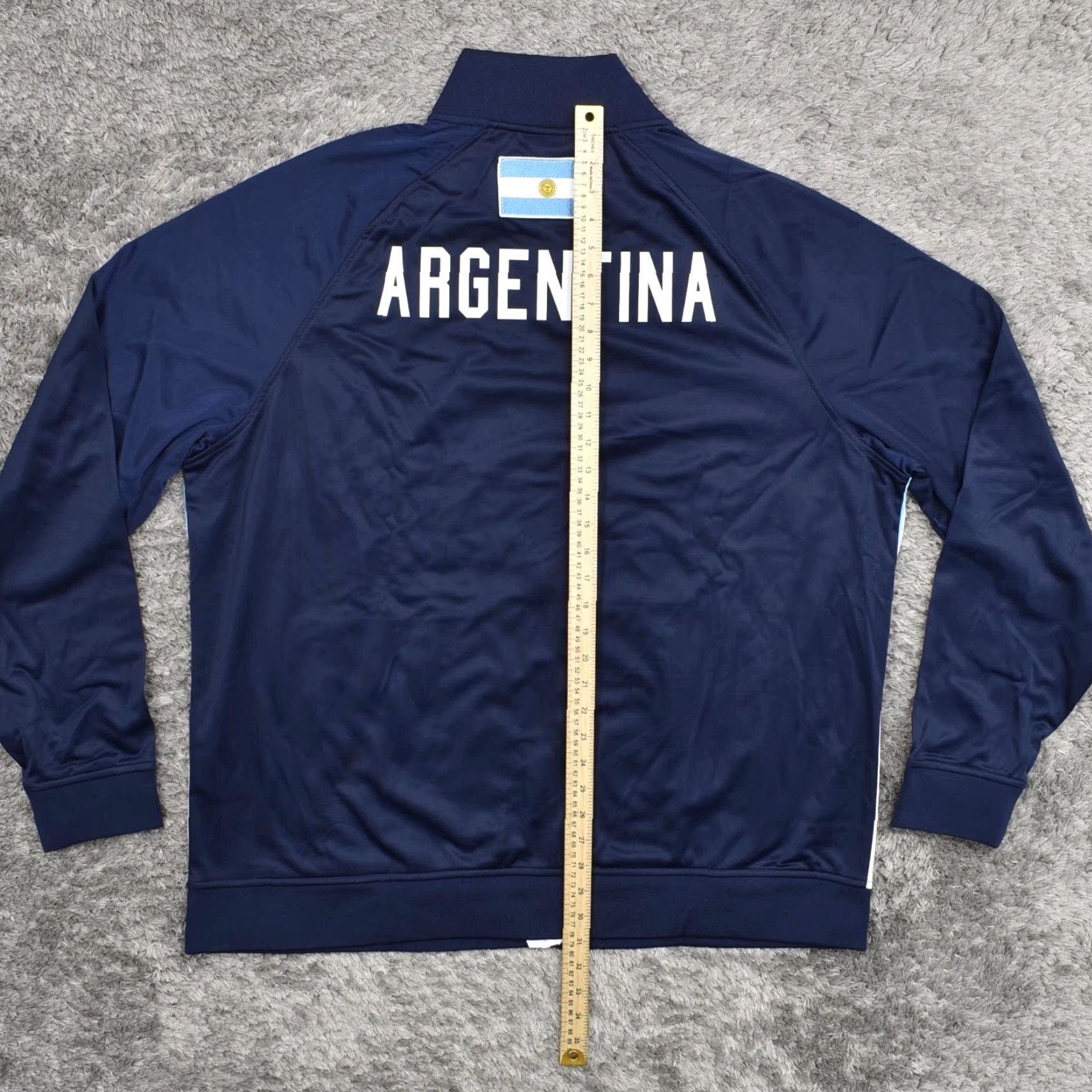 Fila FILA Argentina Track Jacket Men 3XL White Blue Soccer Big and Tall Mens Size US XXL / EU 58 / 5 - 4 Thumbnail