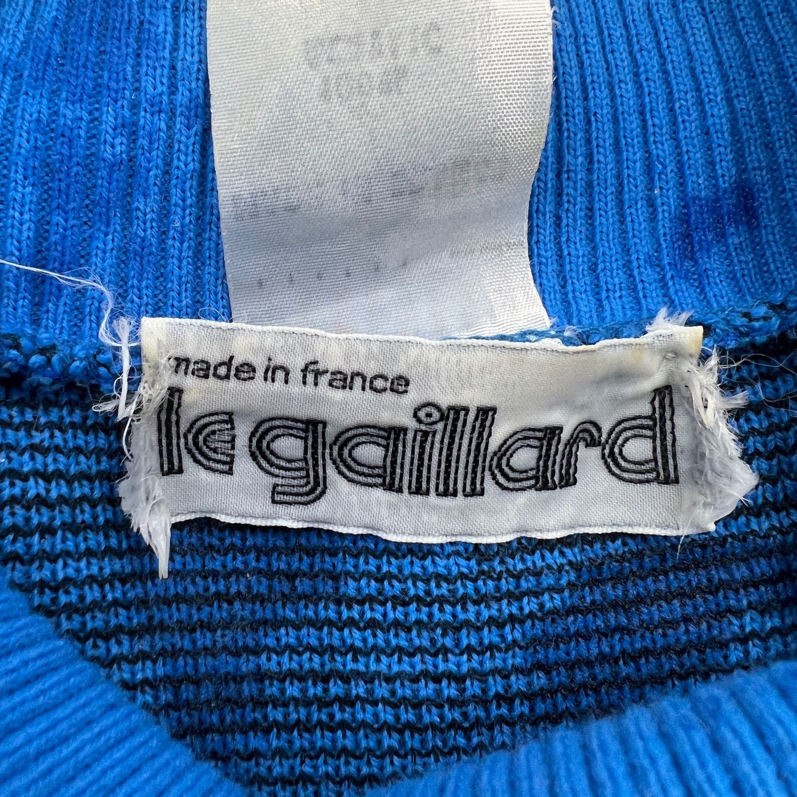 Vintage Vintage 80s Le Gaillard Acrylic Sweater Dress Blue Size M / US 6-8 / IT 42-44 - 3 Thumbnail