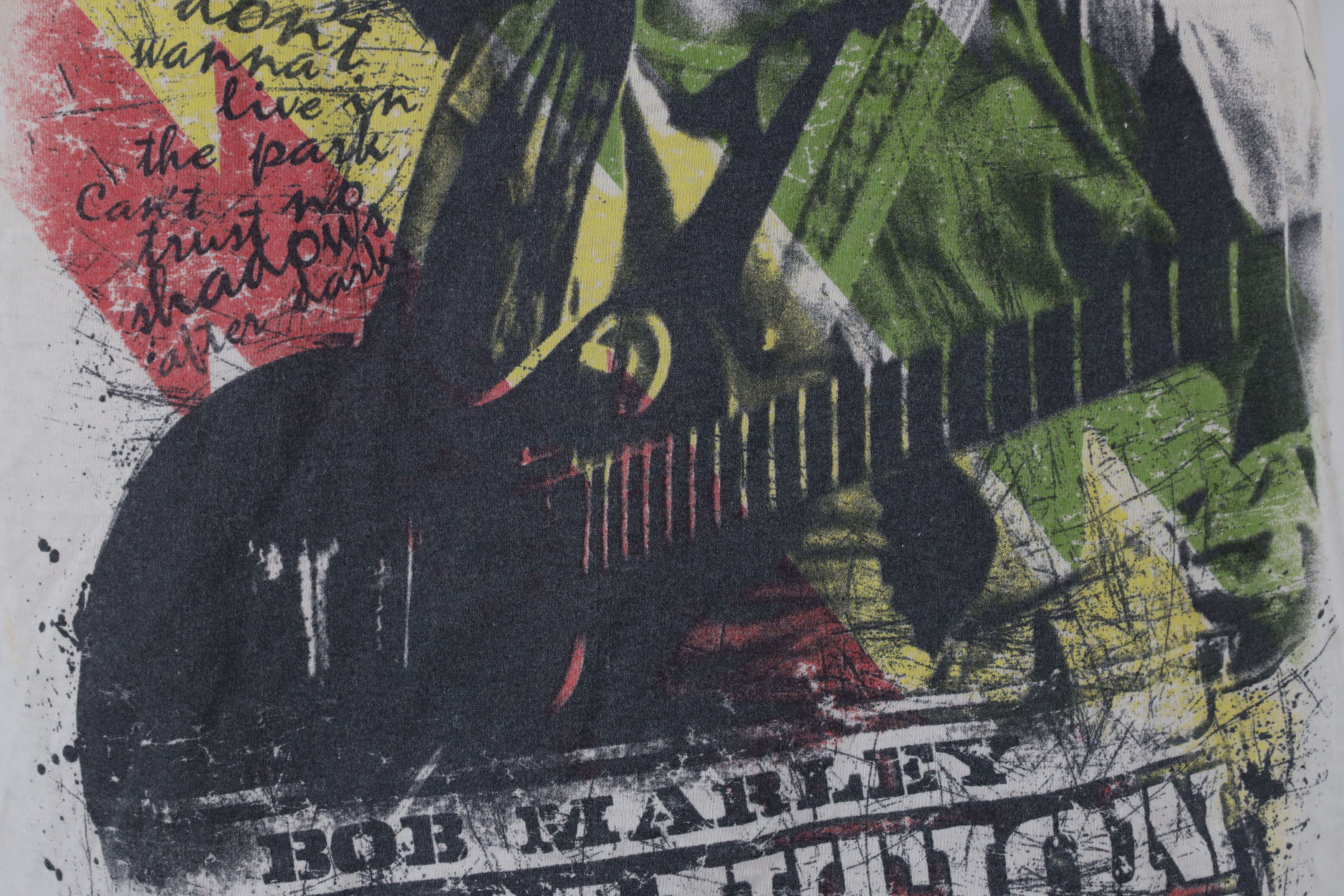 Vintage Vintage Y2K All Over Print Bob Marley Revolution T-Shirt Size US S / EU 44-46 / 1 - 6 Thumbnail