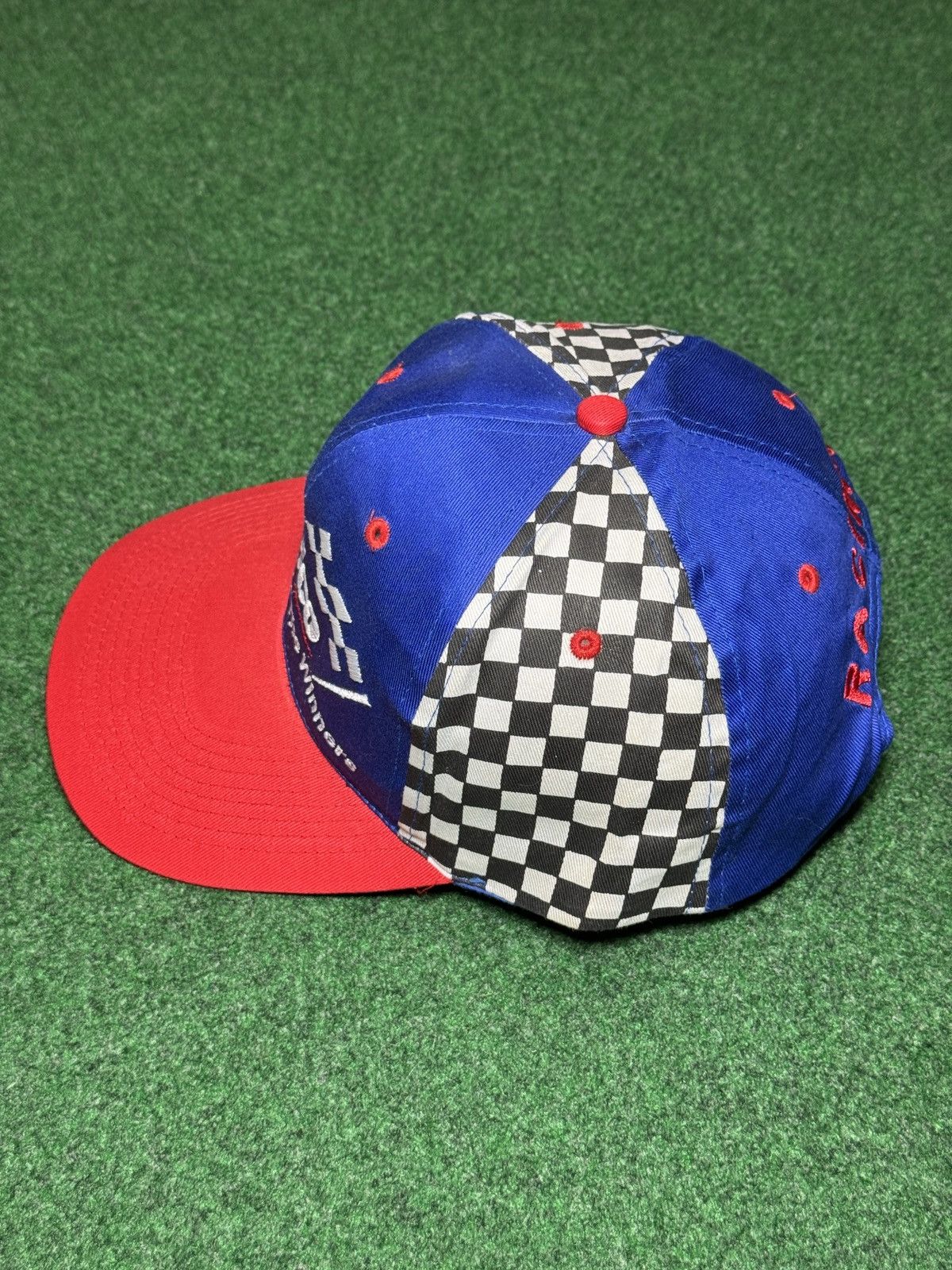 Vintage AC Delco Vintage Snapback Checkered 90s Racing Cap Hat Size ONE SIZE - 4 Thumbnail